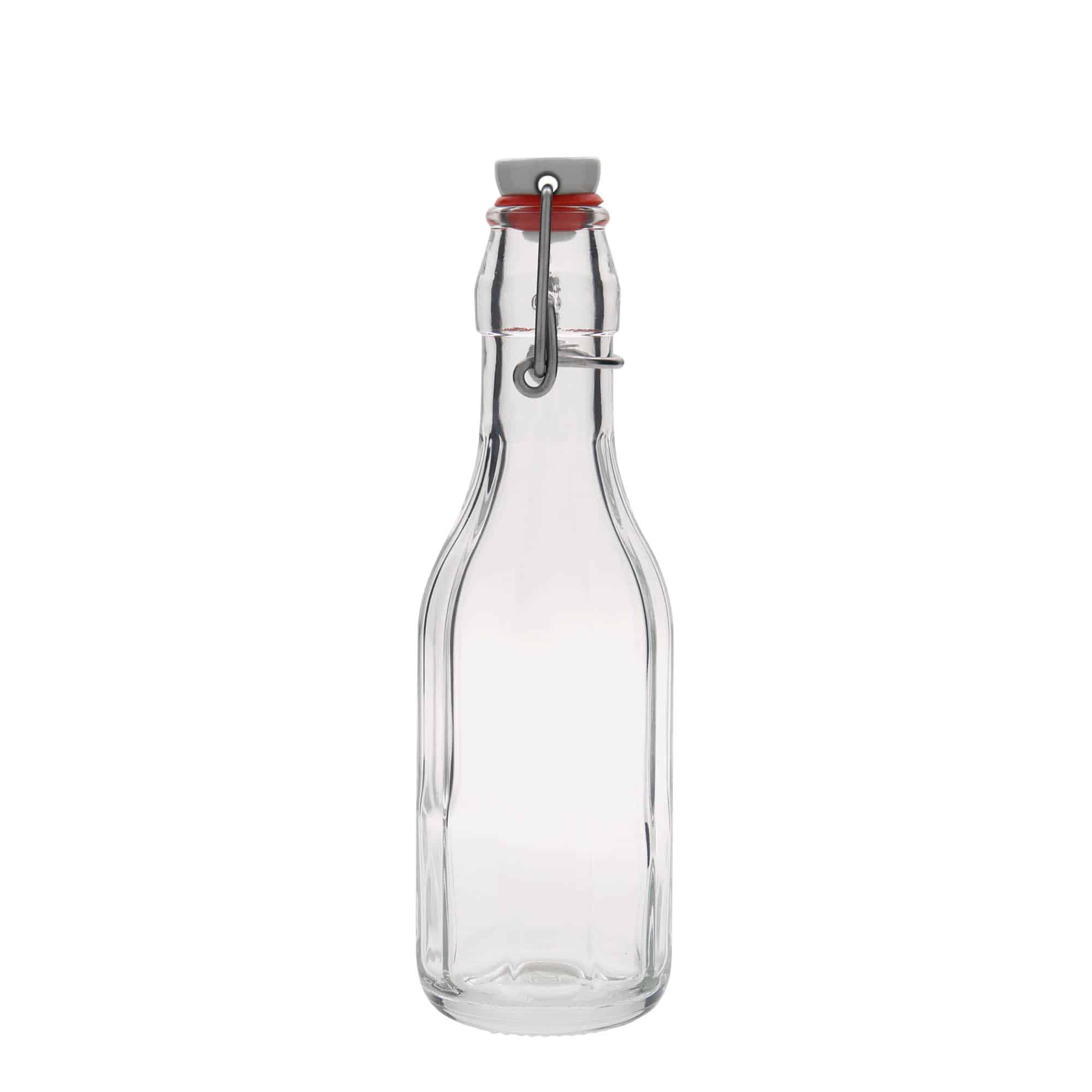 250 ml klaaspudel 'Bravo', kümnekandiline, sulgur: traatkork