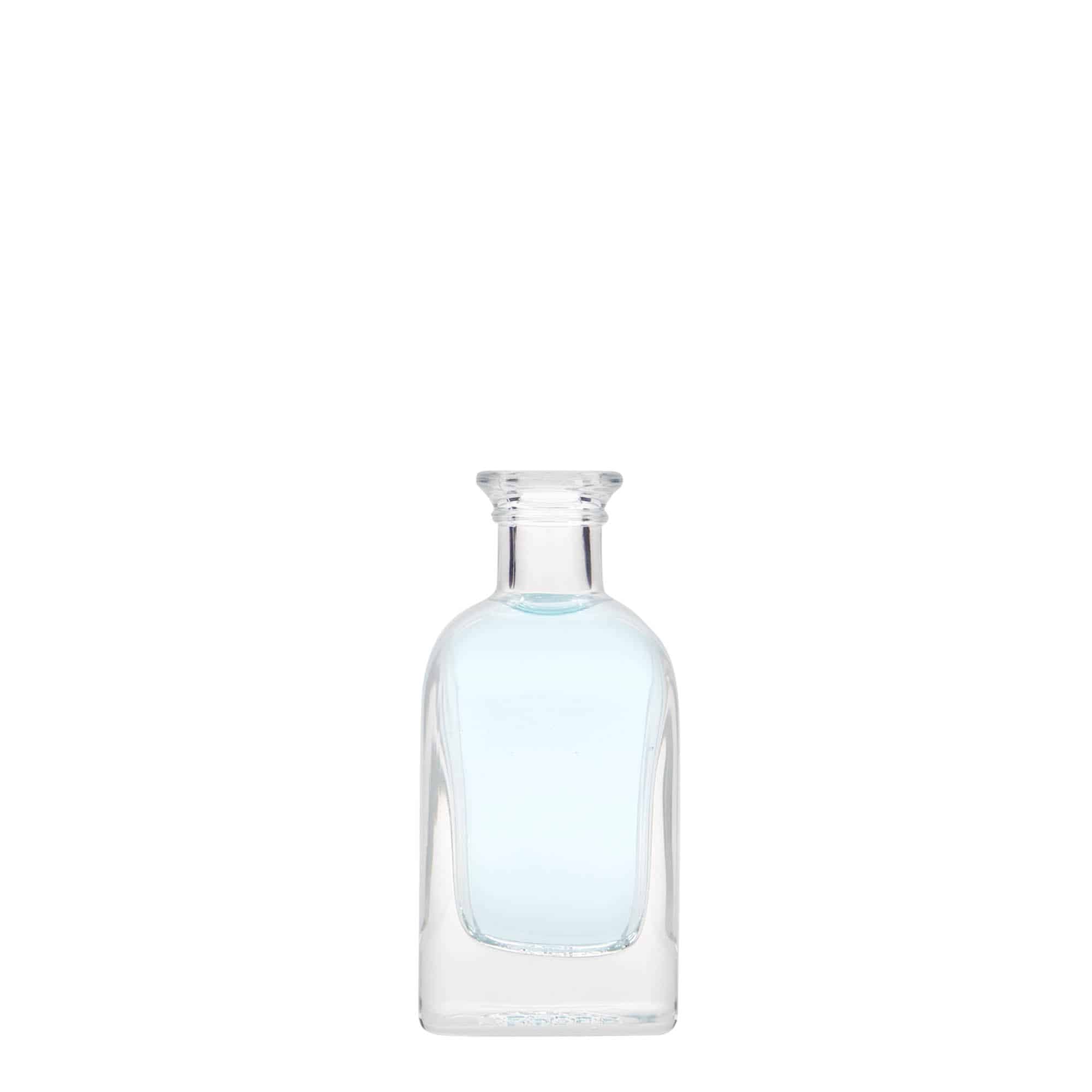 40 ml klaaspudel Apotheker Carré, ruudukujuline, suuava: kork
