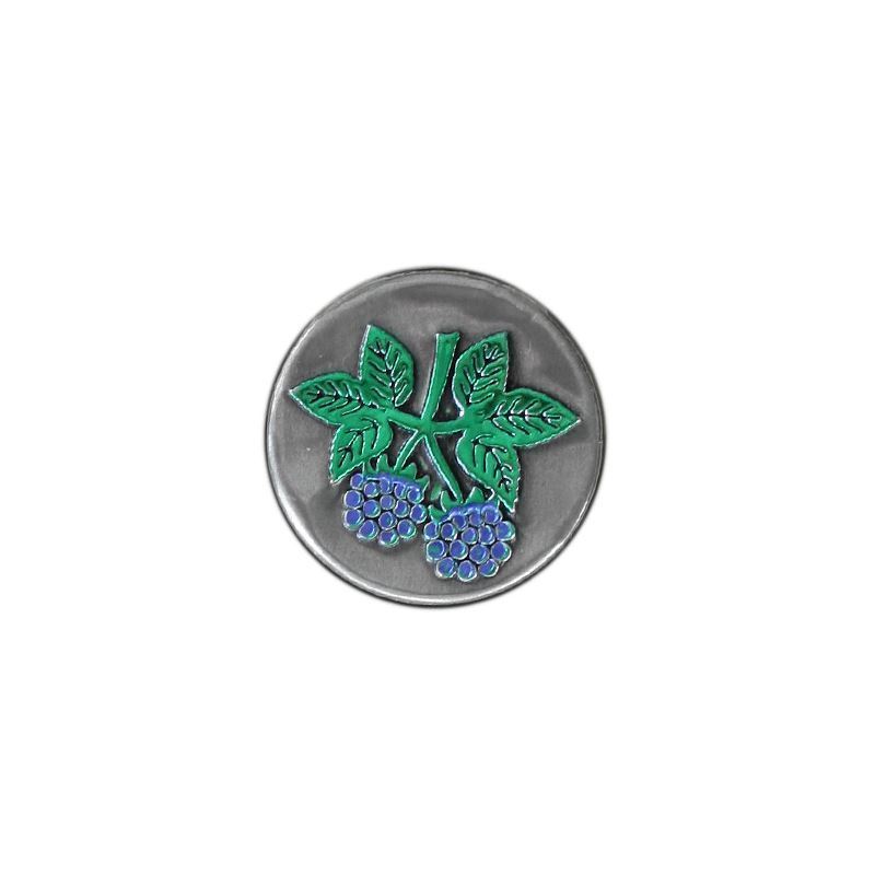 Tin silt 'Võilill', ümmargune, metall, hõbedane