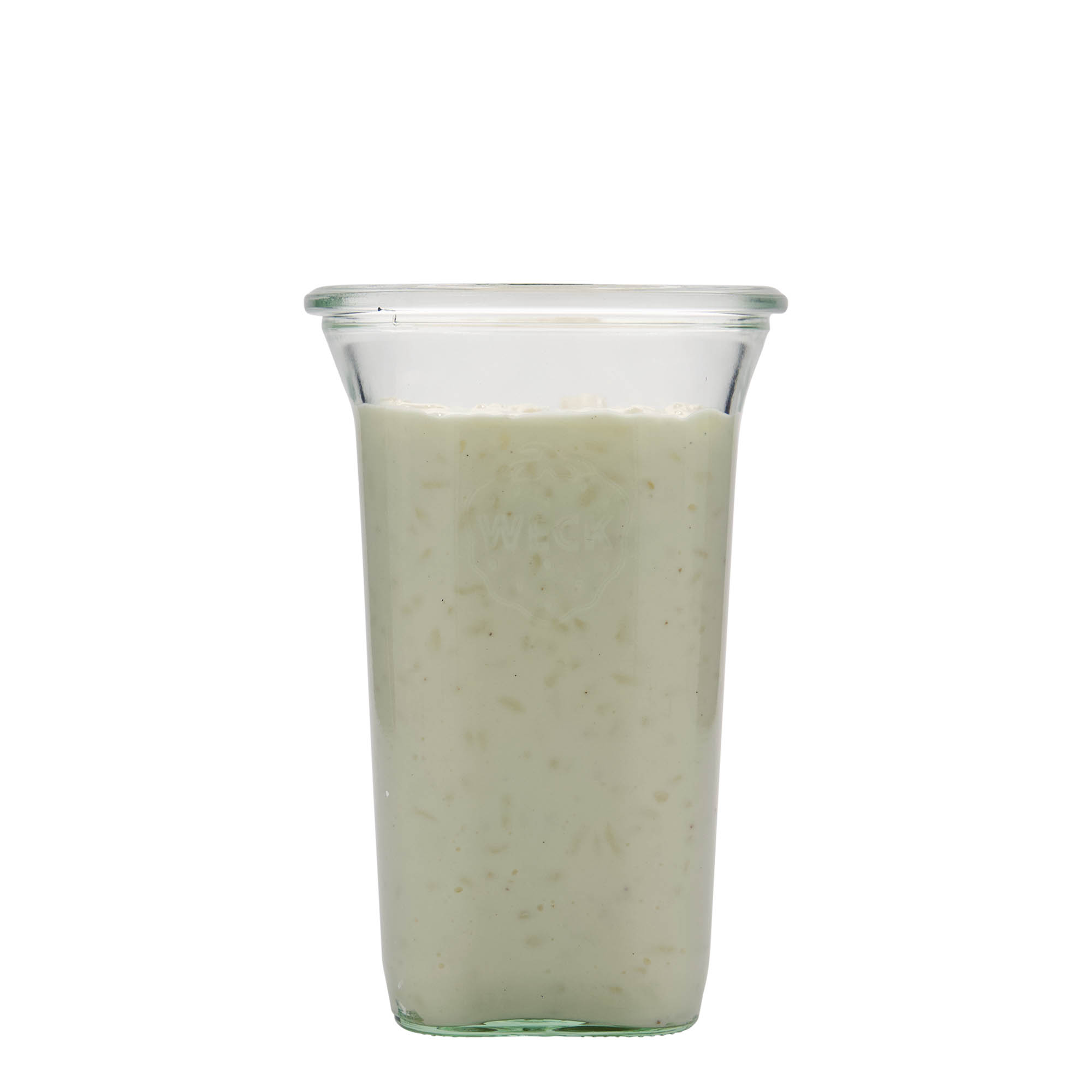 795 ml WECKi Quadro-purk, ruudukujuline, sulgur: ümar serv