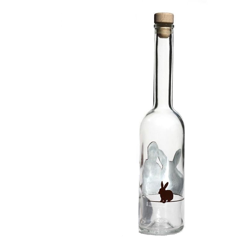 500 ml klaaspudel 'Opera', motiiv: küülik, suu: kork 500 ml klaaspudel 'Opera', motiiv: küülik, suu: kork