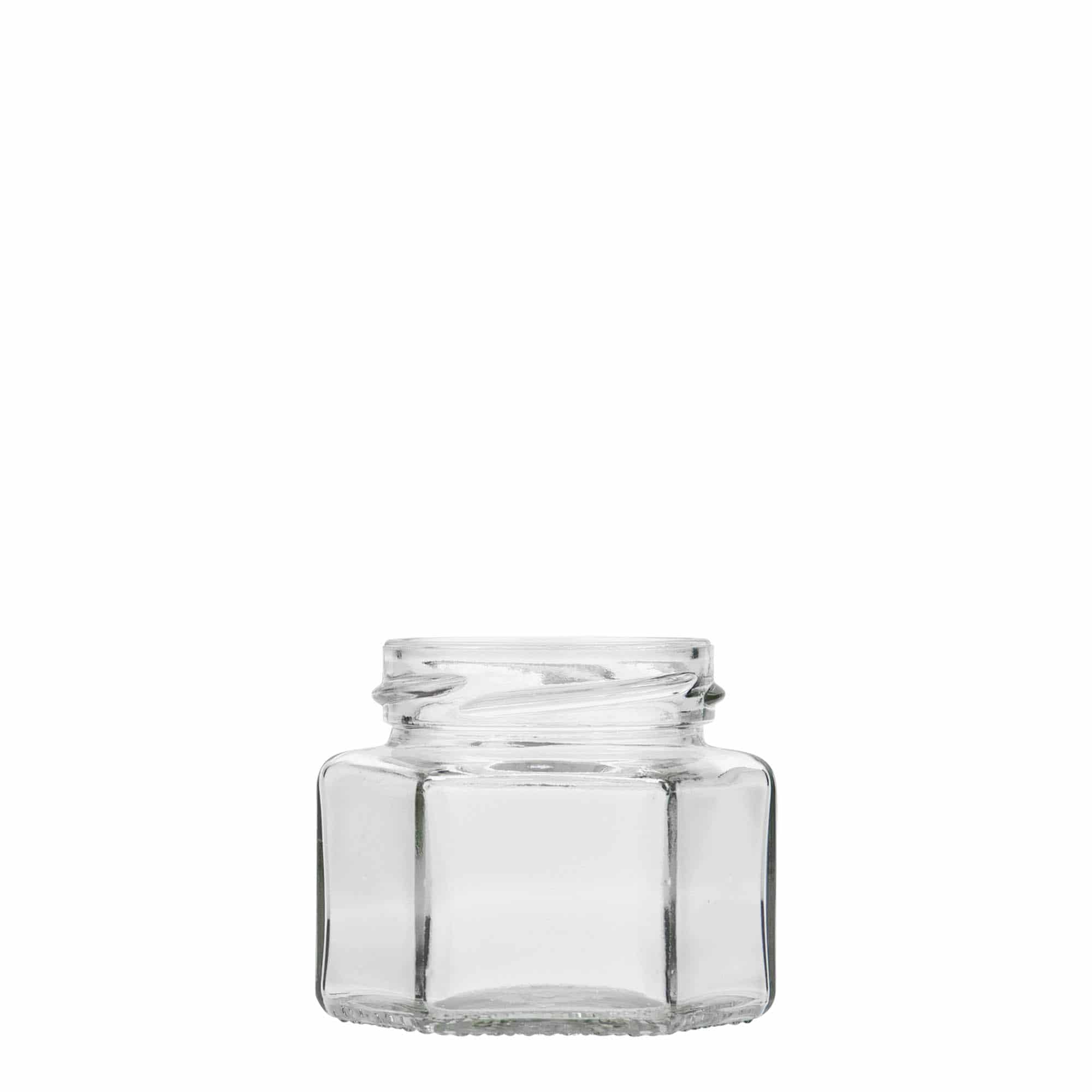 106 ml kuuekandiline purk, sulgur: twist-off (TO 53) 106 ml kuuekandiline purk, sulgur: twist-off (TO 53)