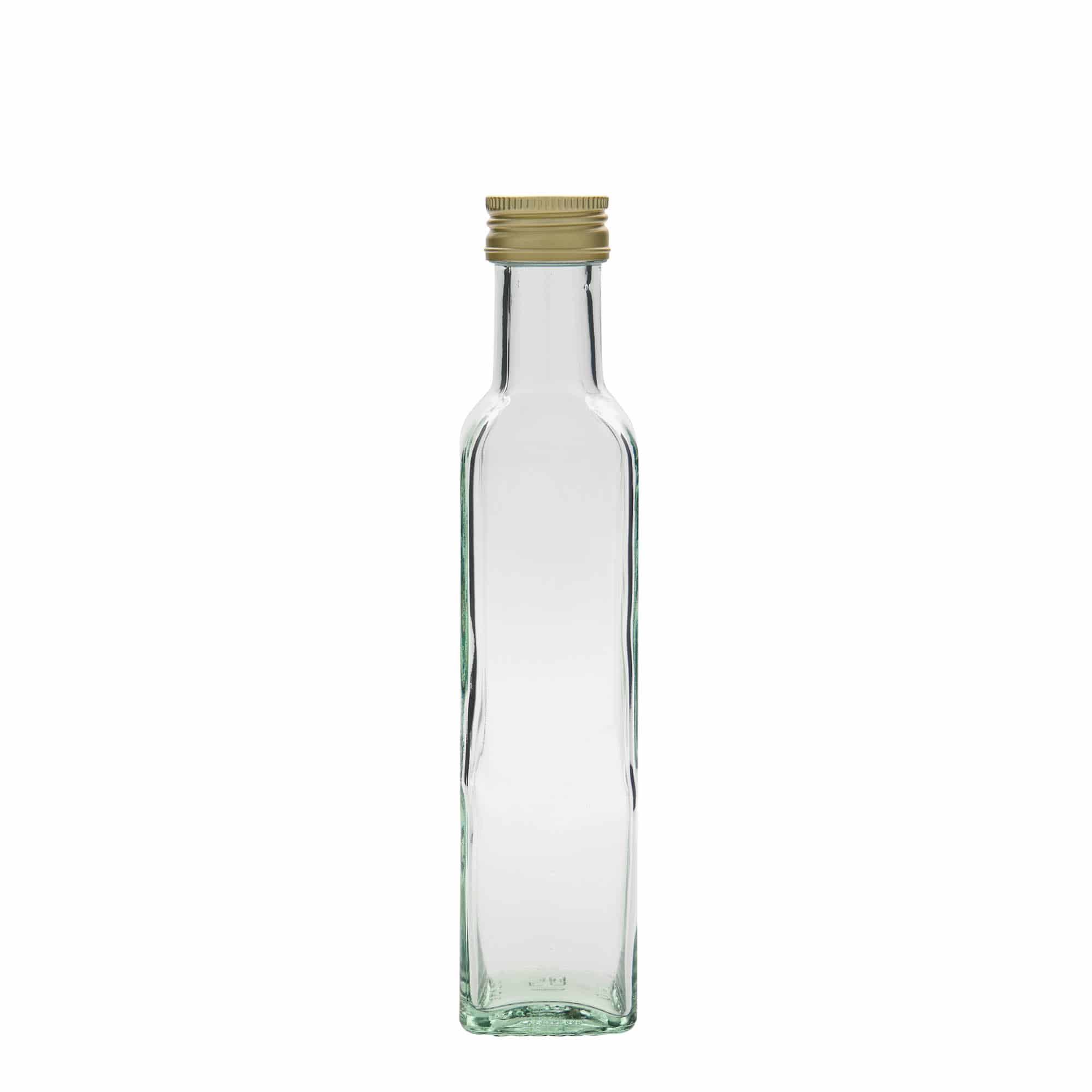 250 ml klaaspudel 'Marasca', ruudukujuline, suuava: PP 31,5