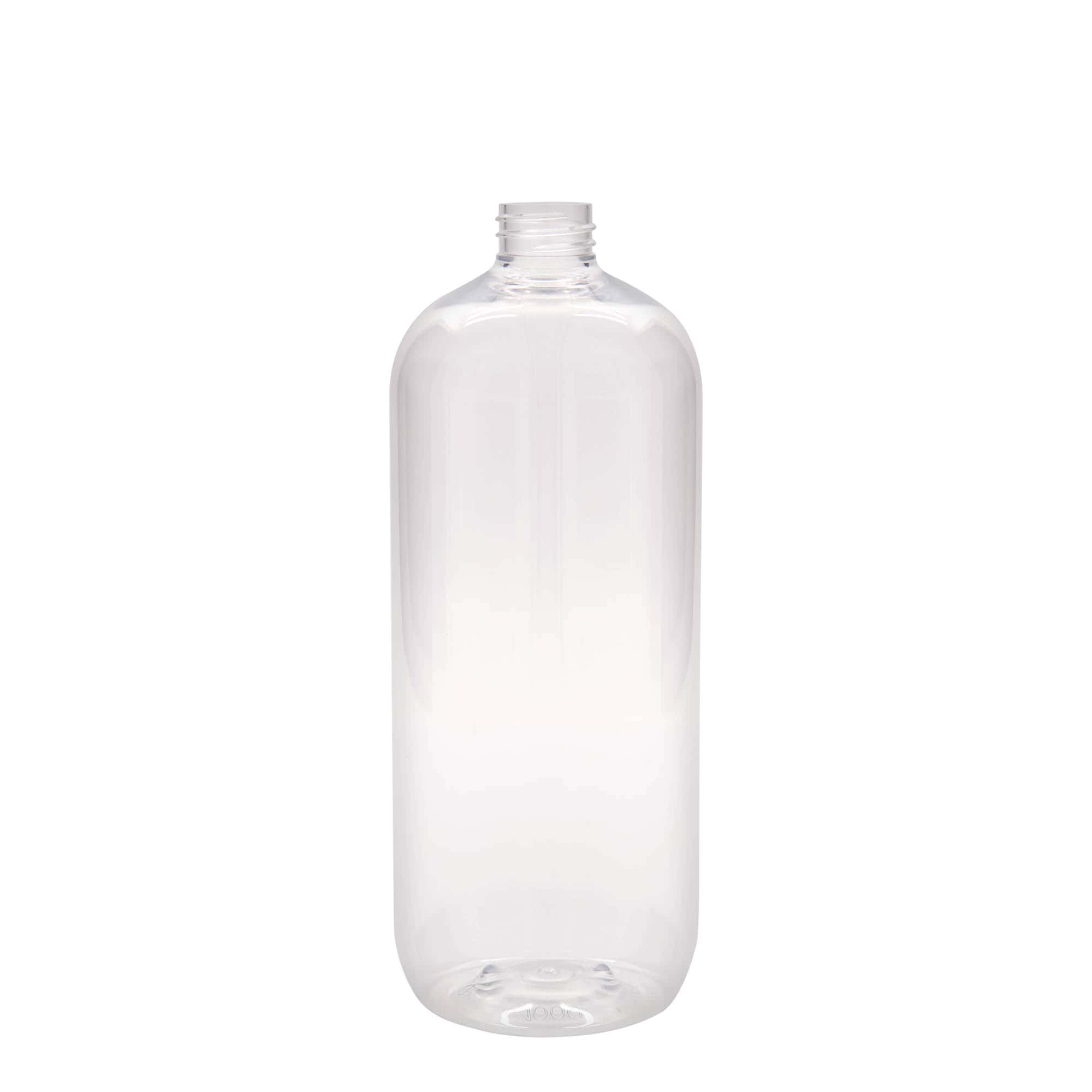 1000 ml PET-pudel 'Boston', plast, sulgur: GPI 28/410 1000 ml PET-pudel 'Boston', plast, sulgur: GPI 28/410