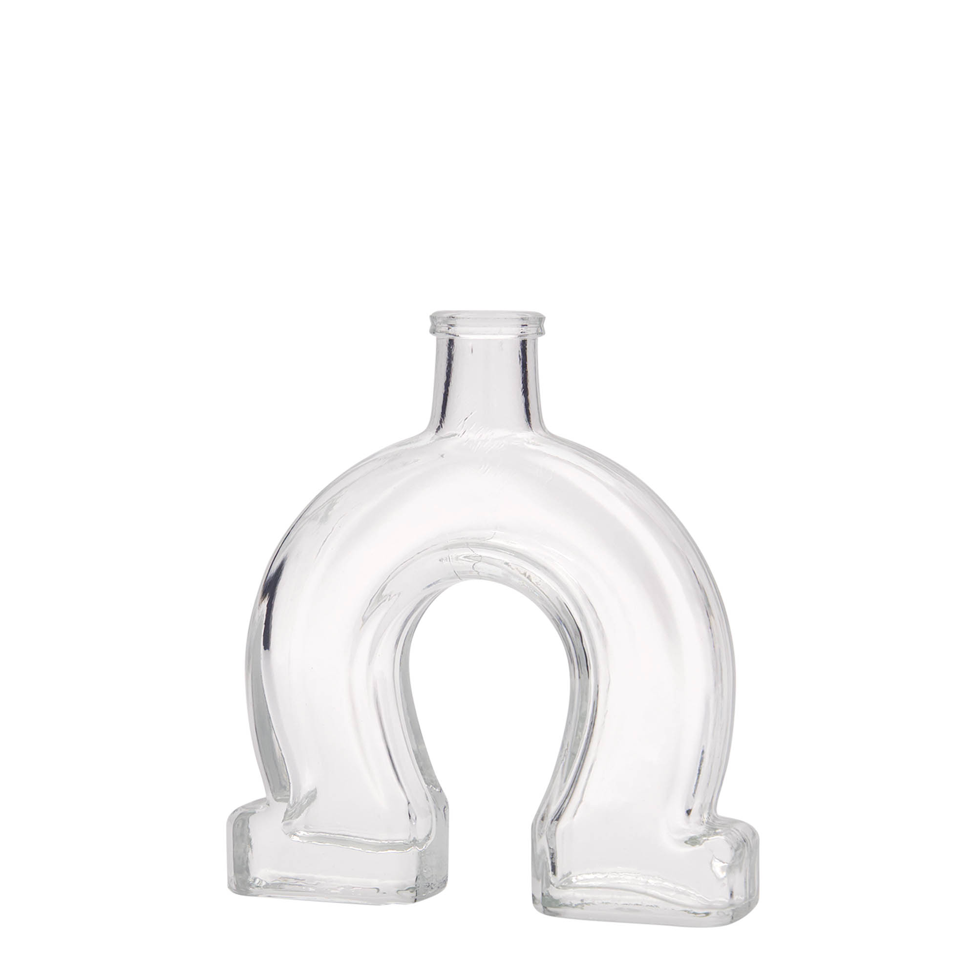 100 ml klaaspudel 'Hobuseraud', suuava: kork