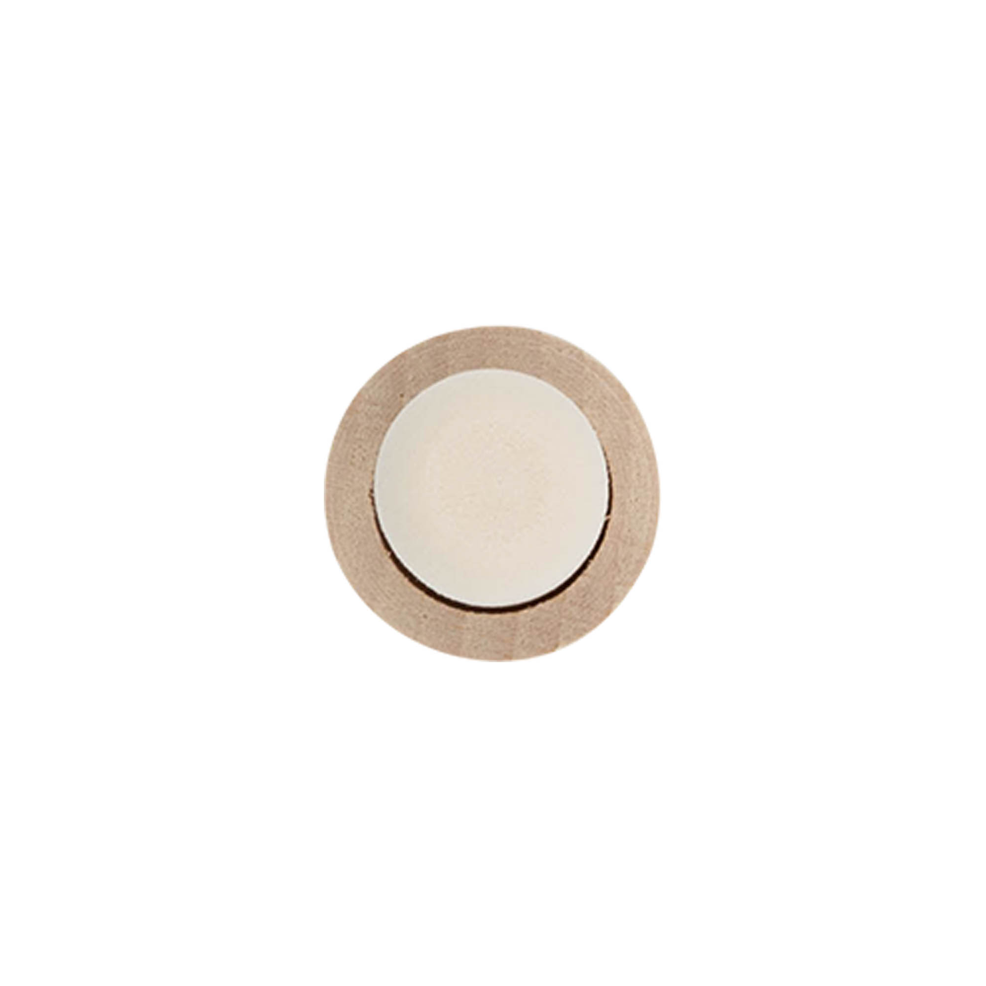 Käepideme kork 19 mm, puit/plastik, suudmele: kork Käepideme kork 19 mm, puit/plastik, suudmele: kork