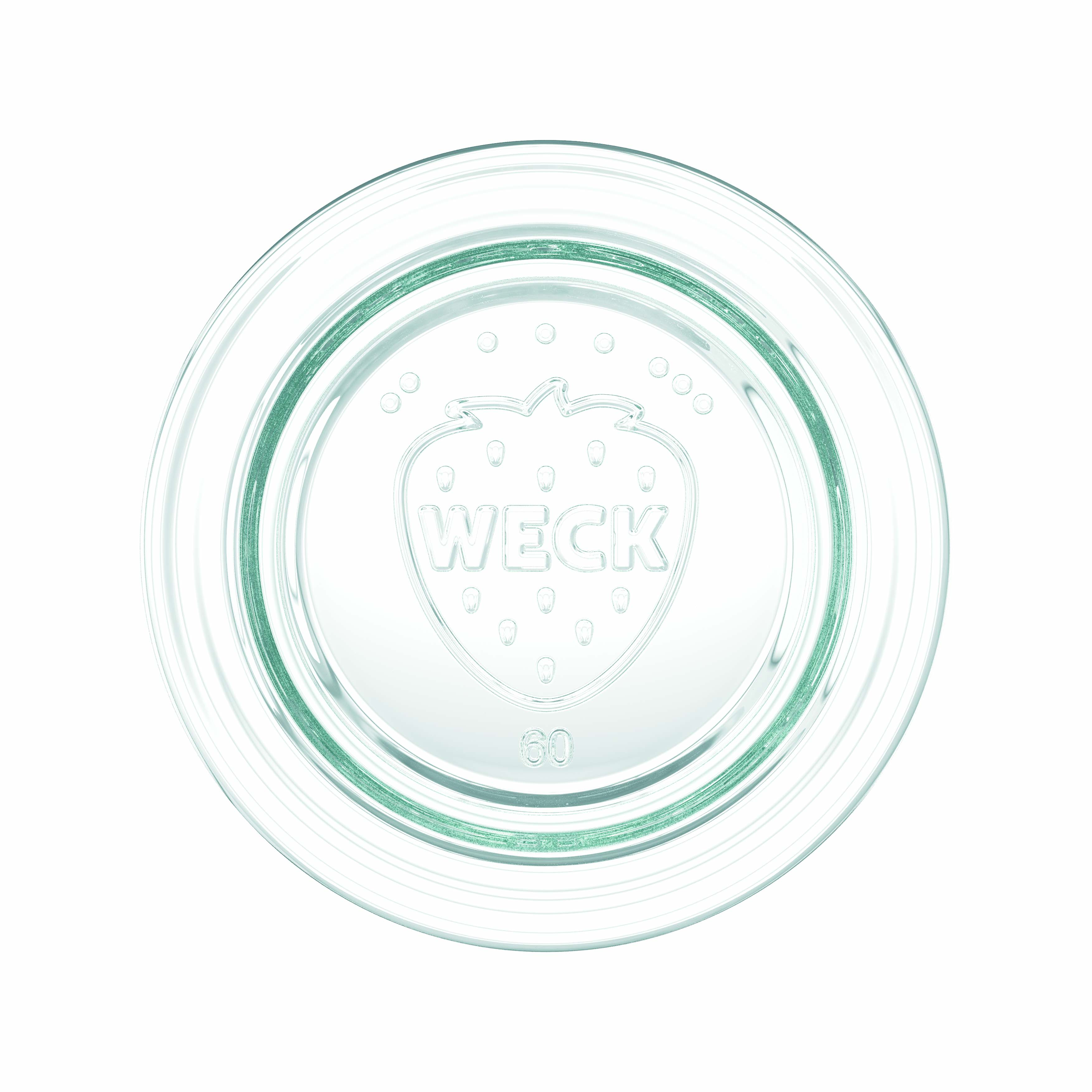 12x 50 ml WECK-klaaspurk klaaskaanega RR 60