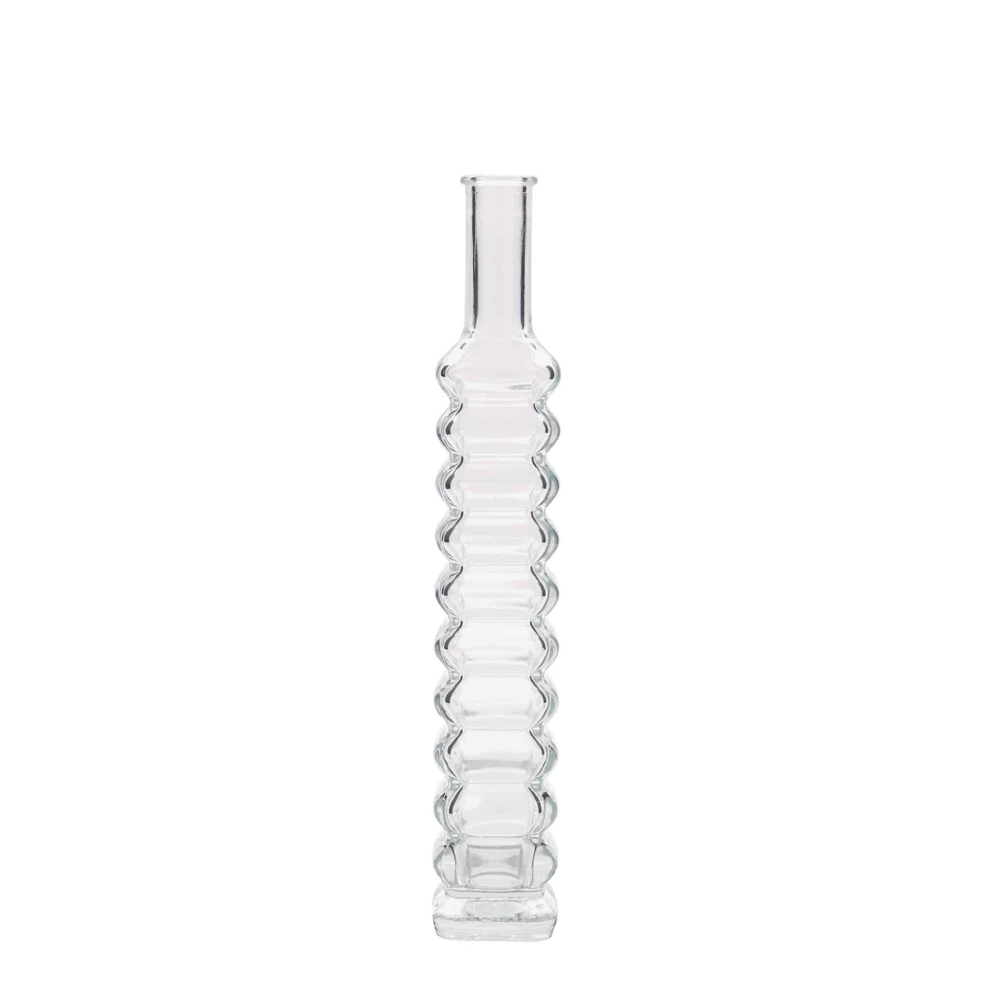 100 ml klaaspudel 'Roma', ruudukujuline, sulgur: kork 100 ml klaaspudel 'Roma', ruudukujuline, sulgur: kork
