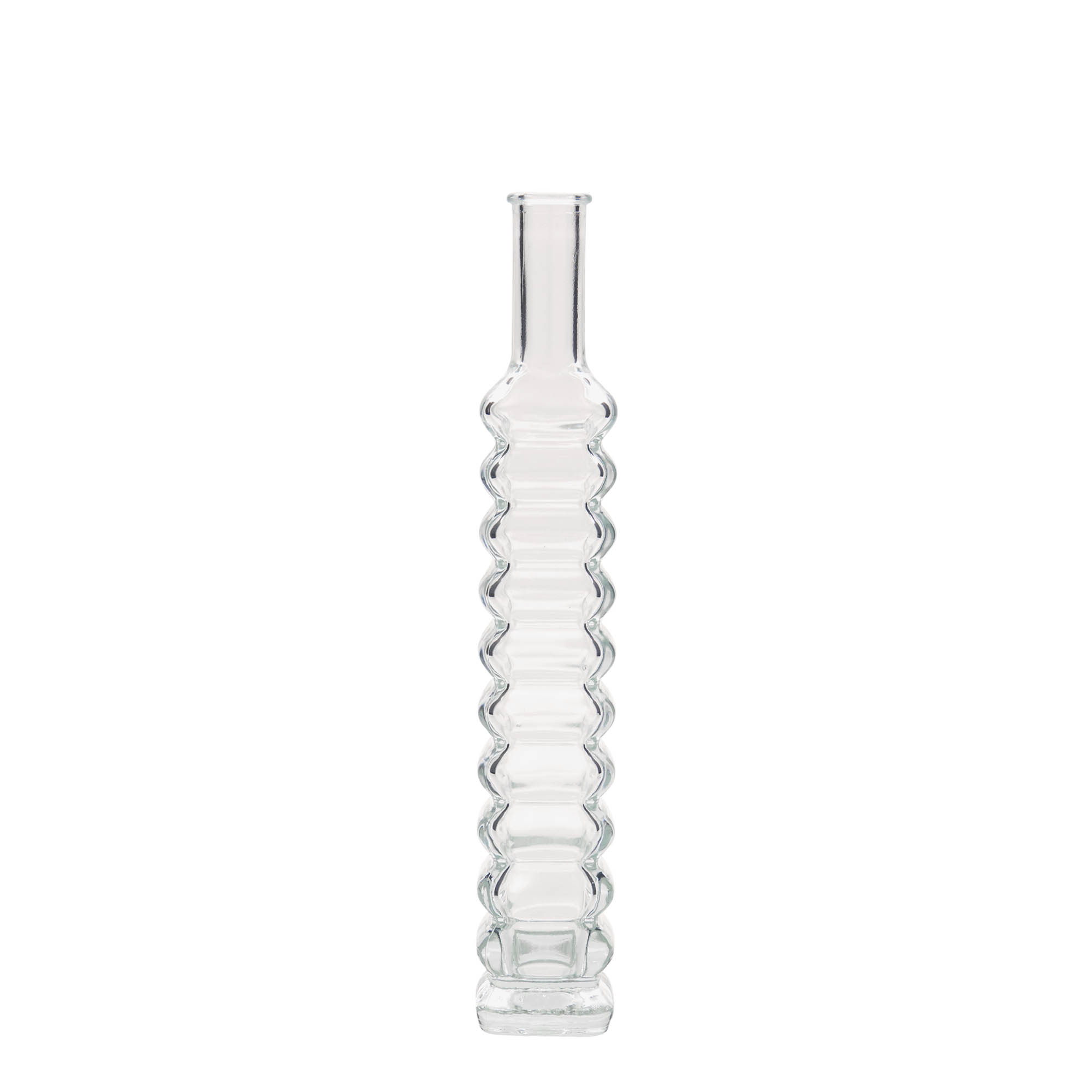 100 ml klaaspudel 'Roma', ruudukujuline, ava: kork 100 ml klaaspudel 'Roma', ruudukujuline, ava: kork