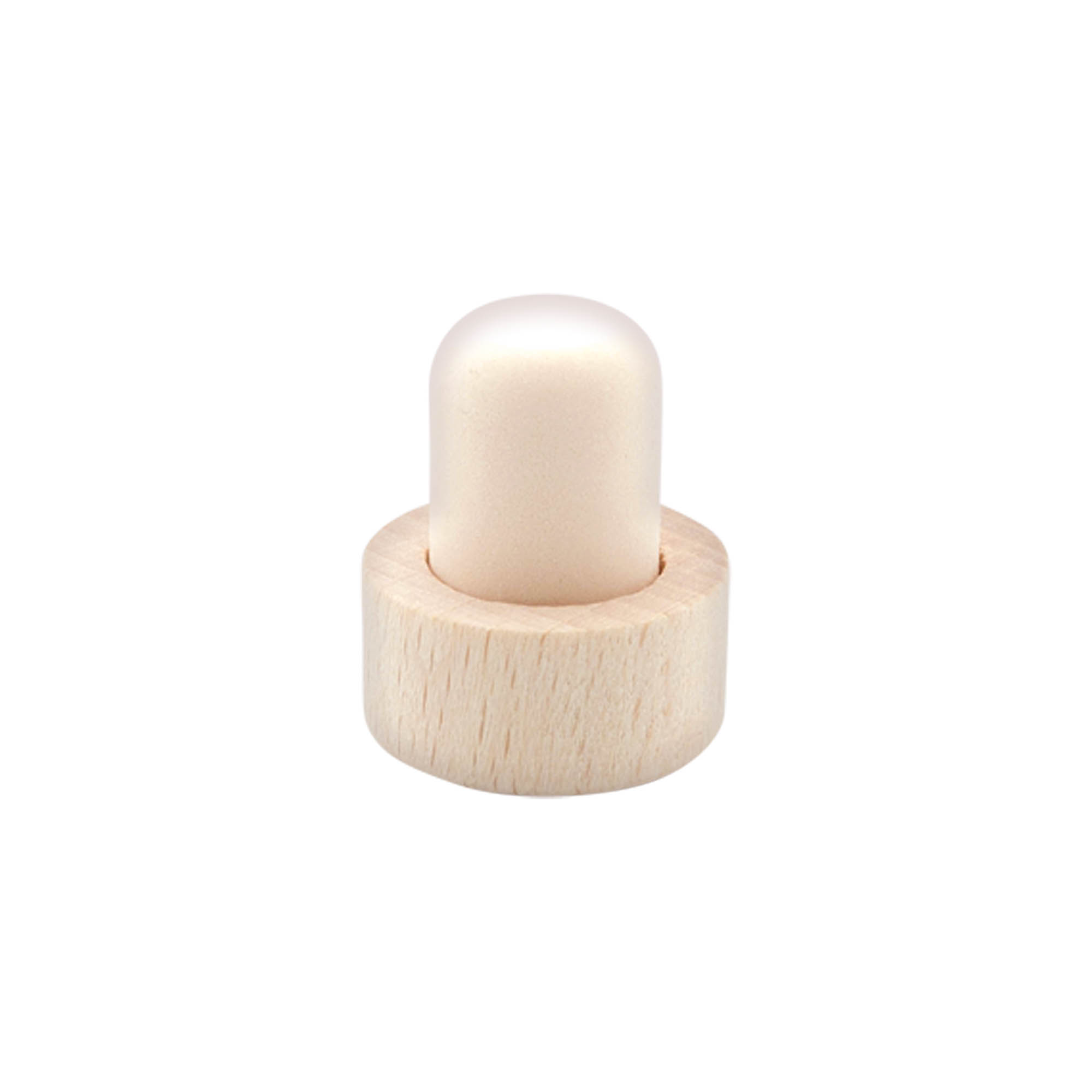 Käepideme kork 18 mm, puit/plastik, sobib avale: kork