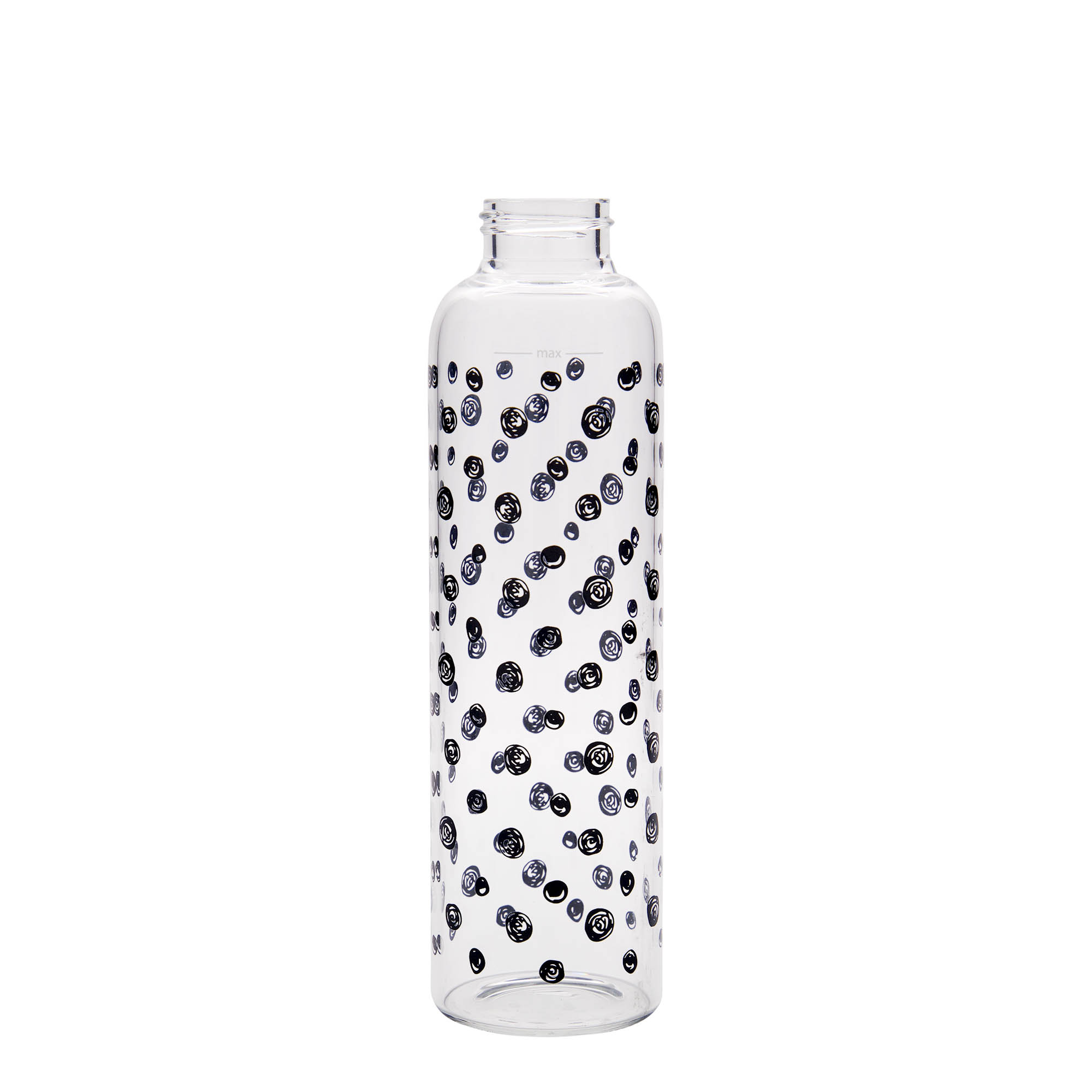 500 ml joogipudel 'Perseus - Mustad täpid', suuava: keeratava korgiga