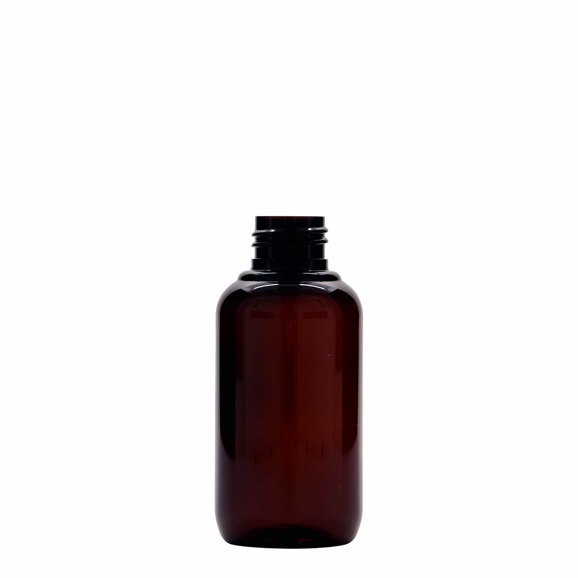 100 ml taaskasutatud plastpudel 'Victor's Best', PCR, pruun, suu: 24/410