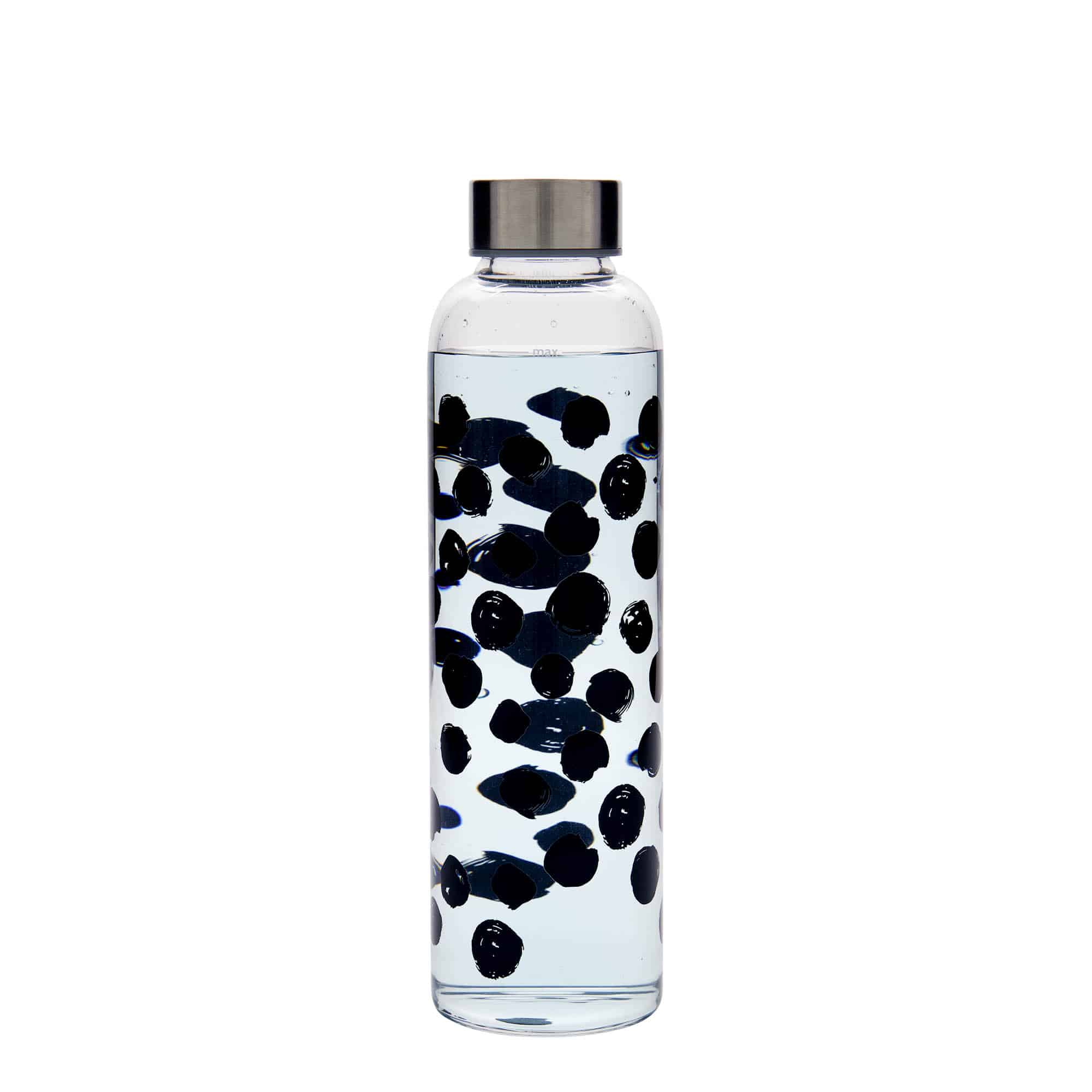 500 ml joogipudel 'Perseus - Mustad täpid', suuosa: kruvikork