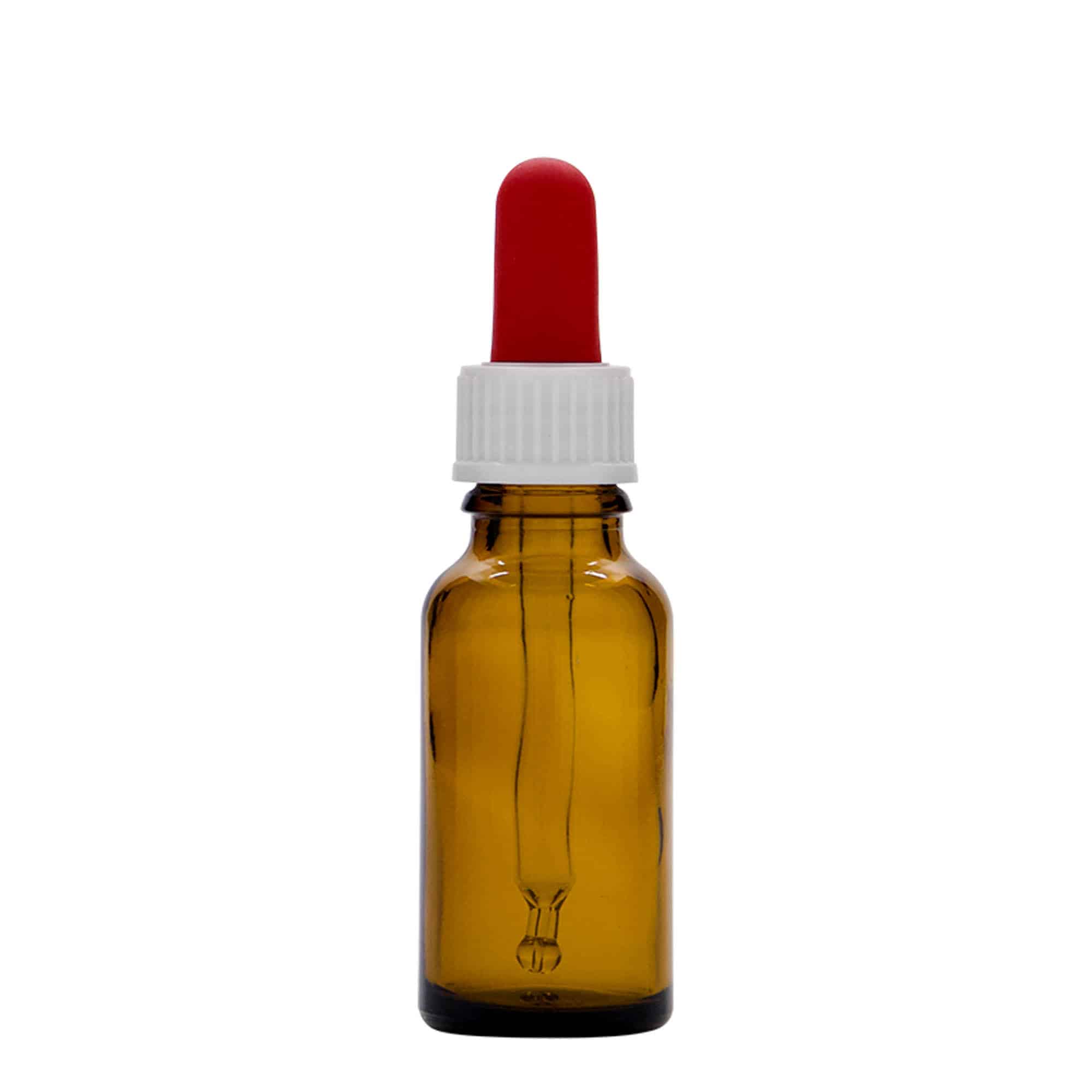 20 ml ravimi pipettpudel, klaas, pruun, sulgur: DIN 18