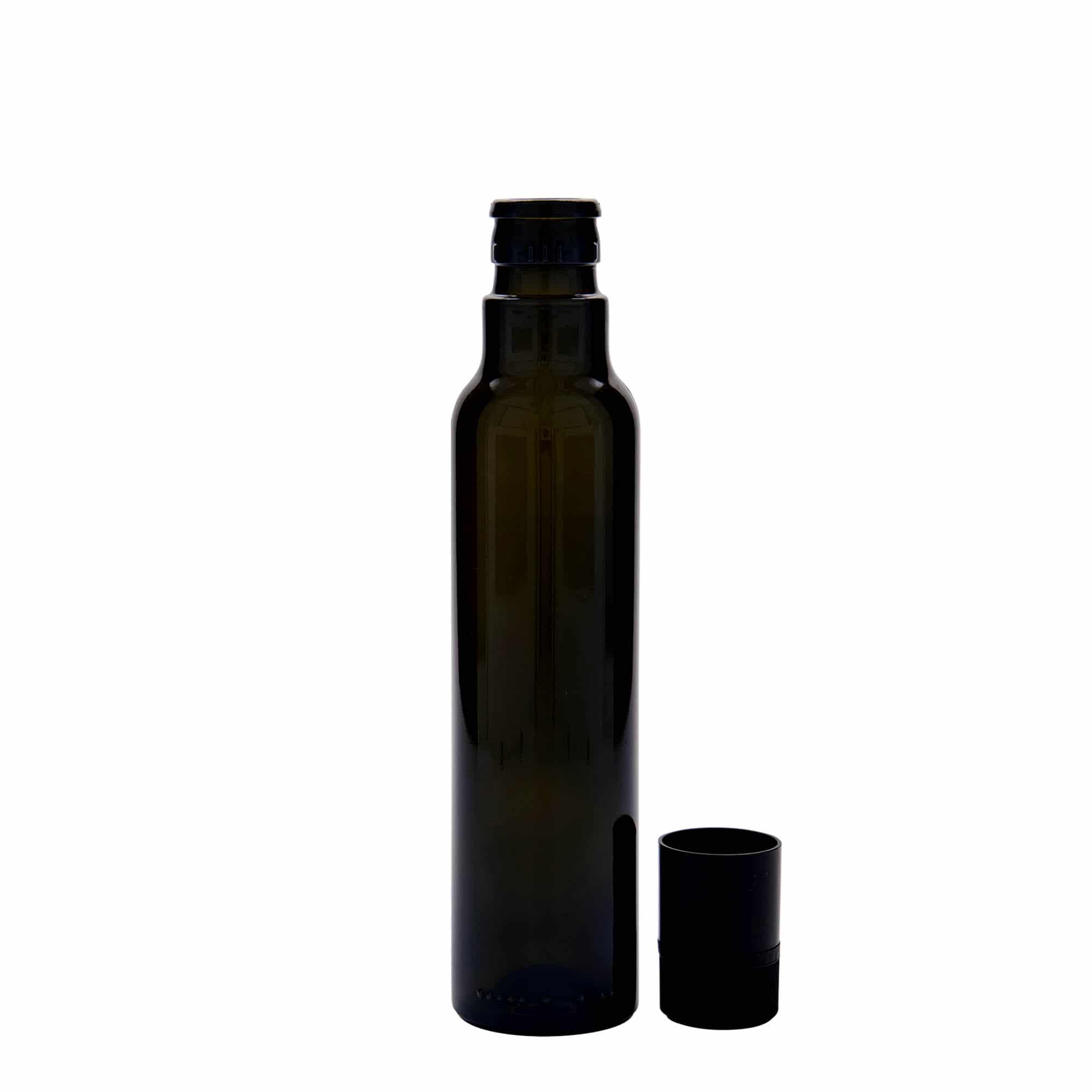 250 ml äädika/õlipudel 'Willy New', klaas, antiikroheline, sulgur: DOP