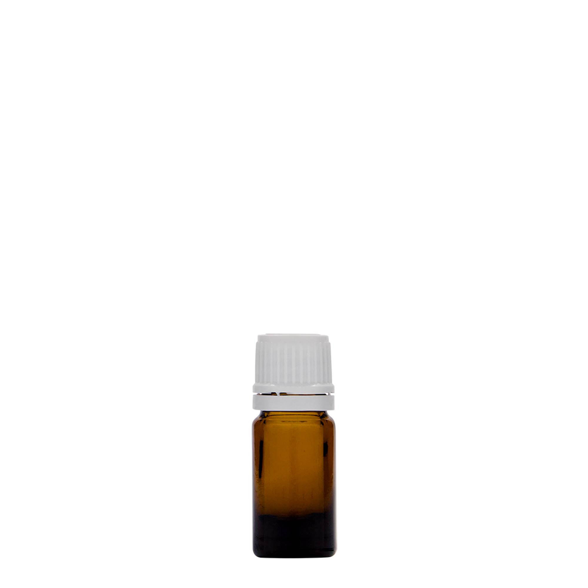 5 ml meditsiinipudel, klaas, pruun, suu: DIN 18