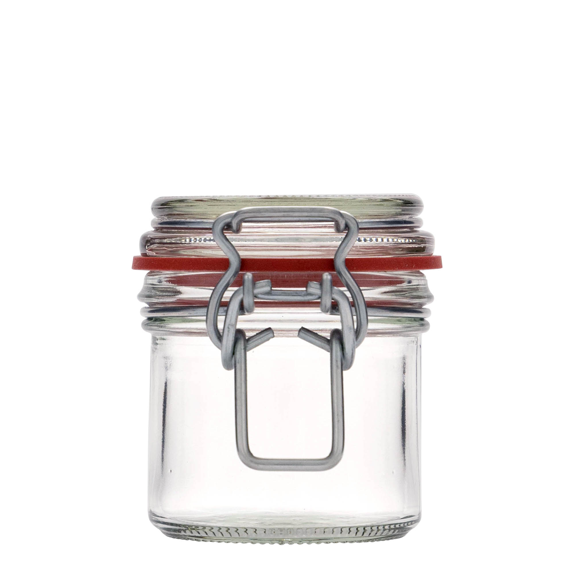 125 ml traadiklambri klaaspurk, suu: traadiklambri sulgur