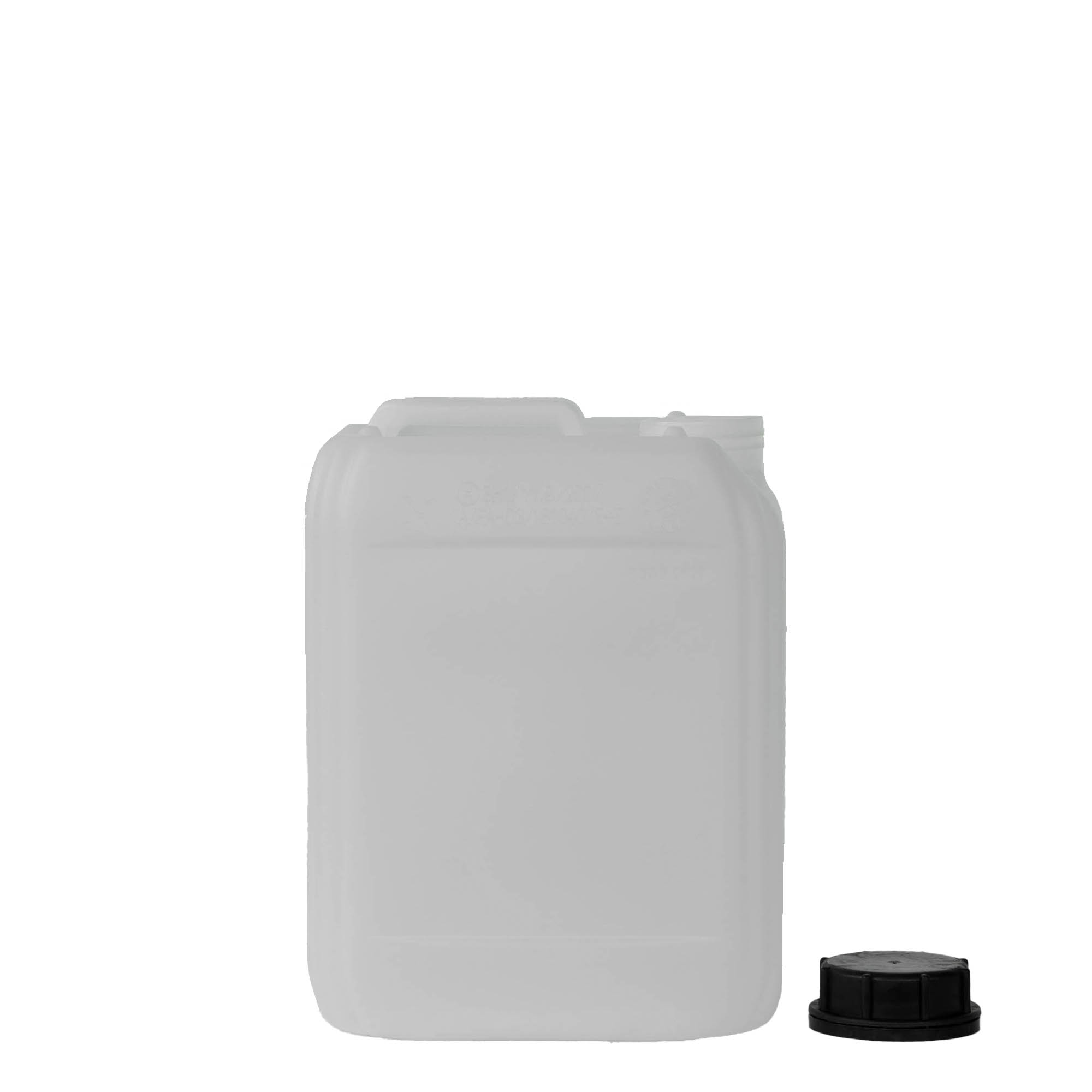 5 l kanister, ristkülikukujuline, HDPE-plastik, naturaalne, ava: ND 55 5 l kanister, ristkülikukujuline, HDPE-plastik, naturaalne, ava: ND 55