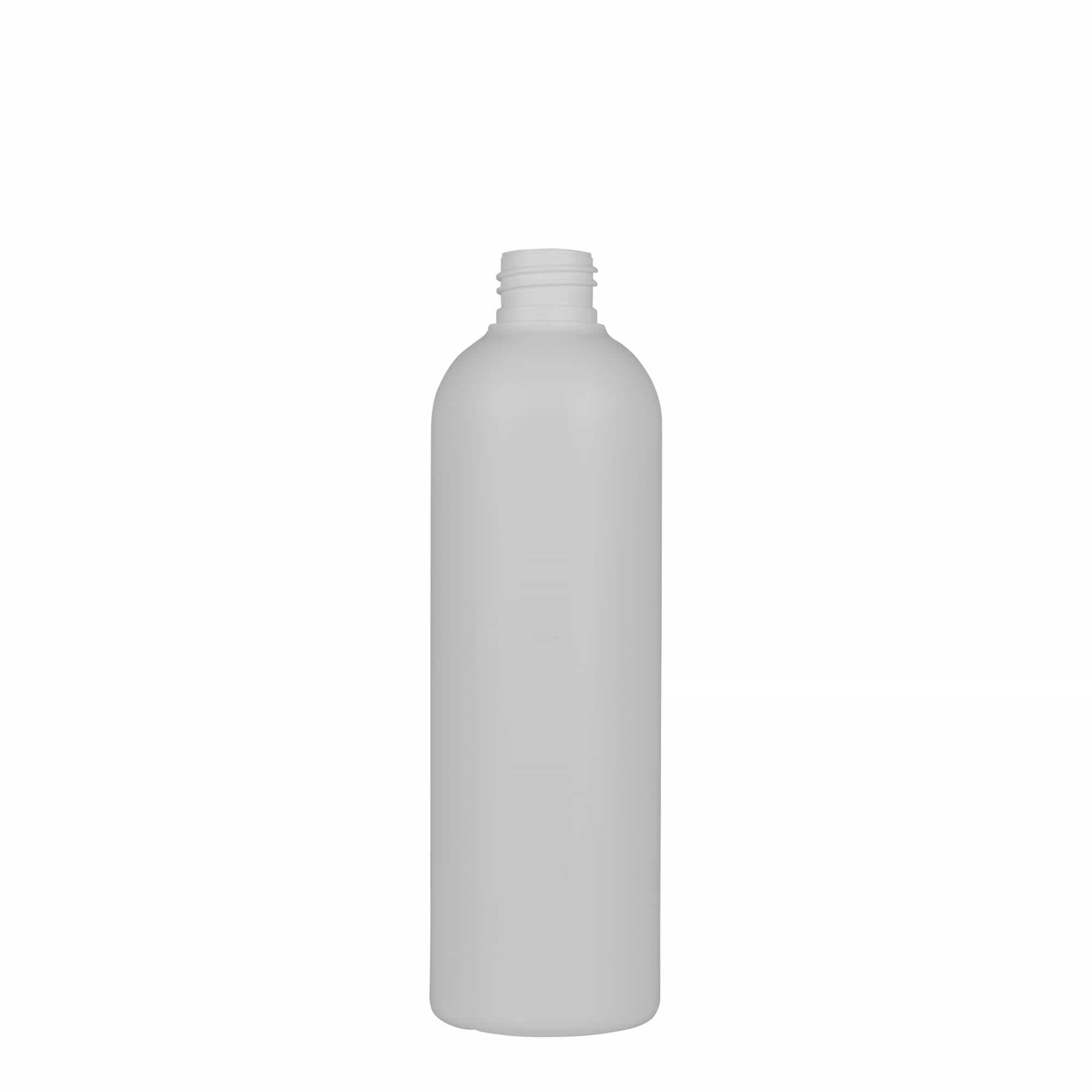 300 ml plastpudel 'Tuffy', HDPE, valge, suuava: 24/410