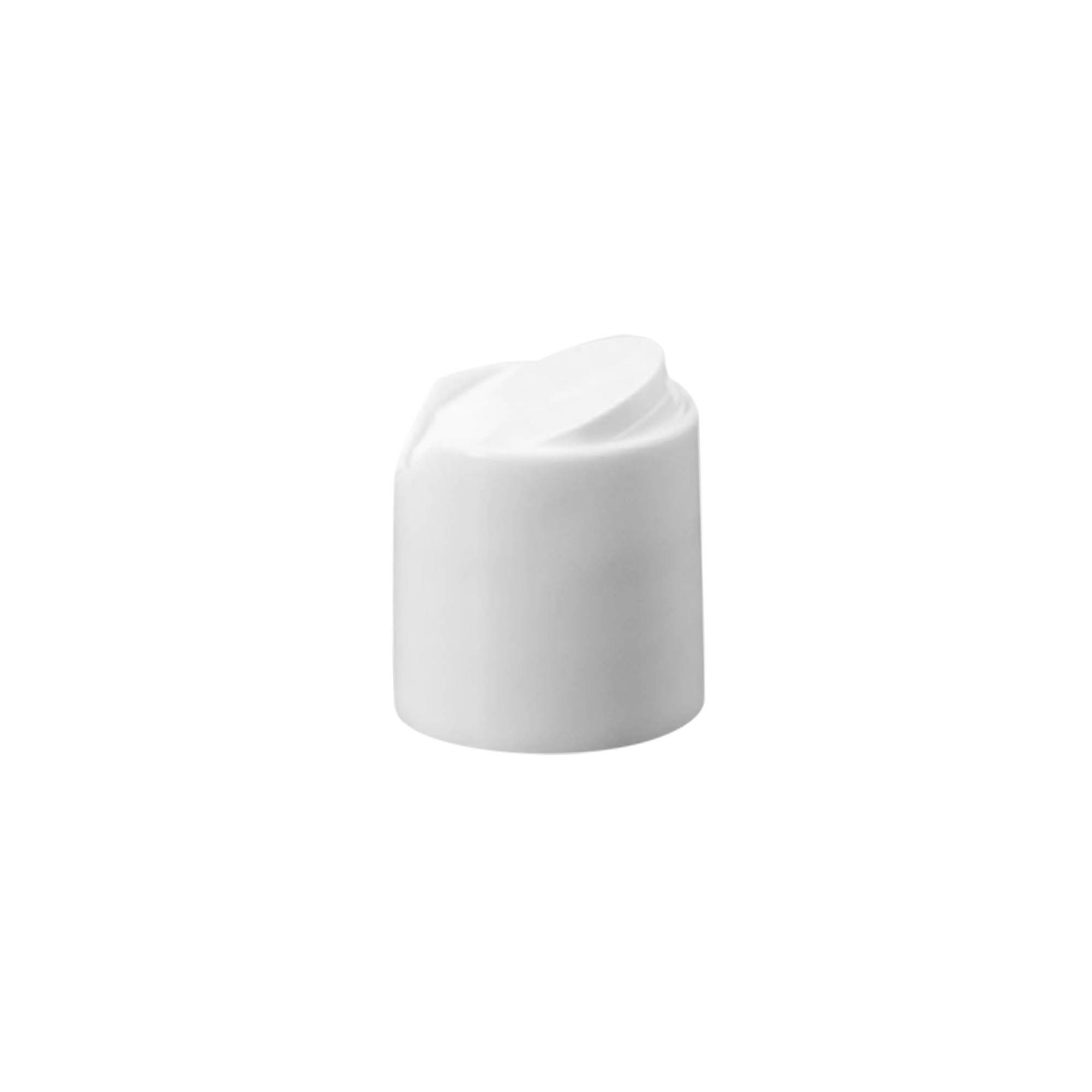 Keeratsiga kork Disc Top, PP-plast, valge, avausele: 20/410 Keeratsiga kork Disc Top, PP-plast, valge, avausele: 20/410