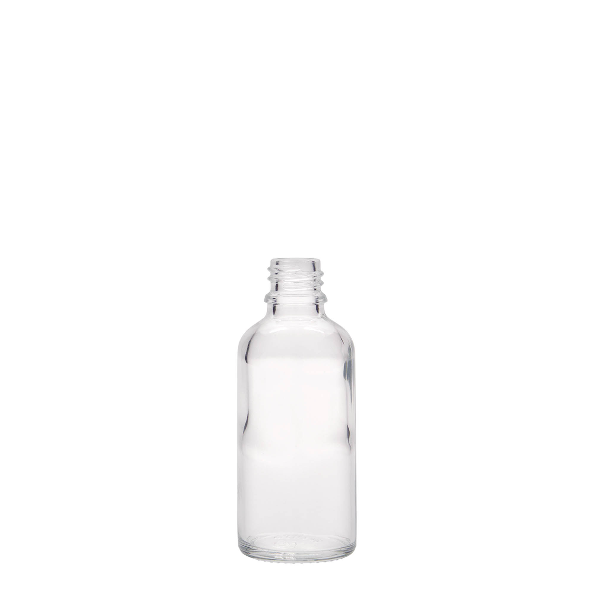 50 ml meditsiinipudel, klaas, ava: DIN 18