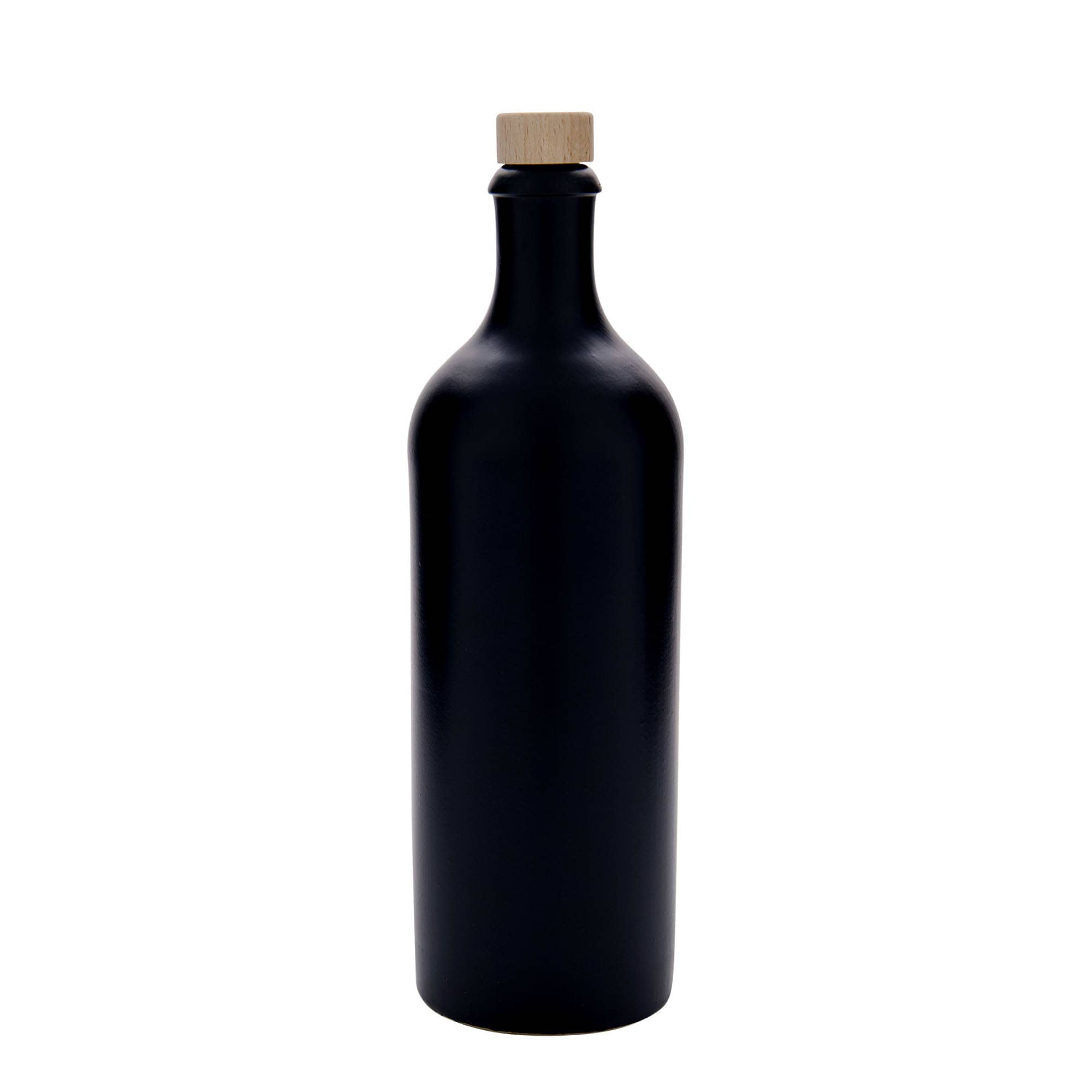 750 ml savipott, keraamiline, must, suuava: kork