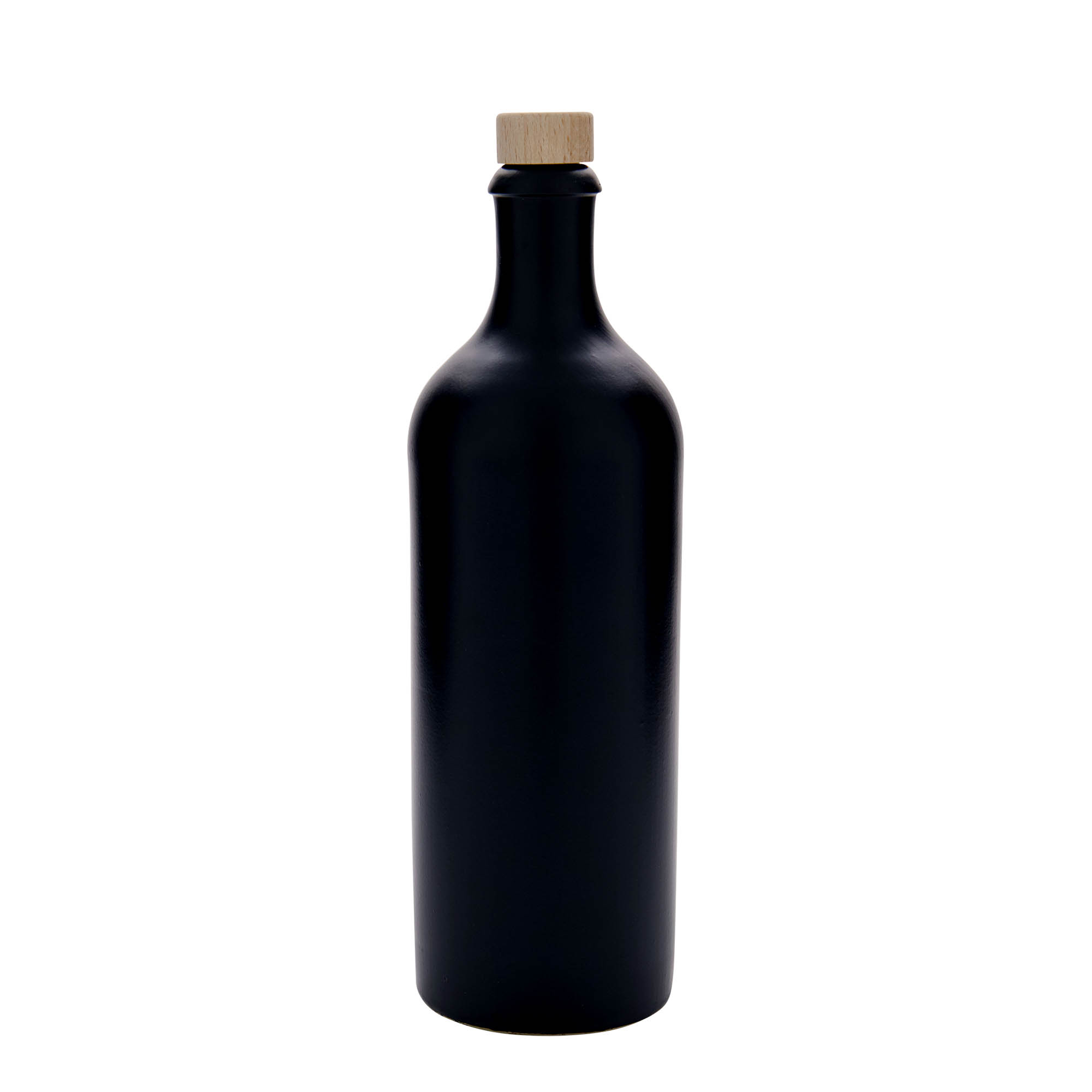 750 ml savipott, keraamiline, must, suuava: kork 750 ml savipott, keraamiline, must, suuava: kork