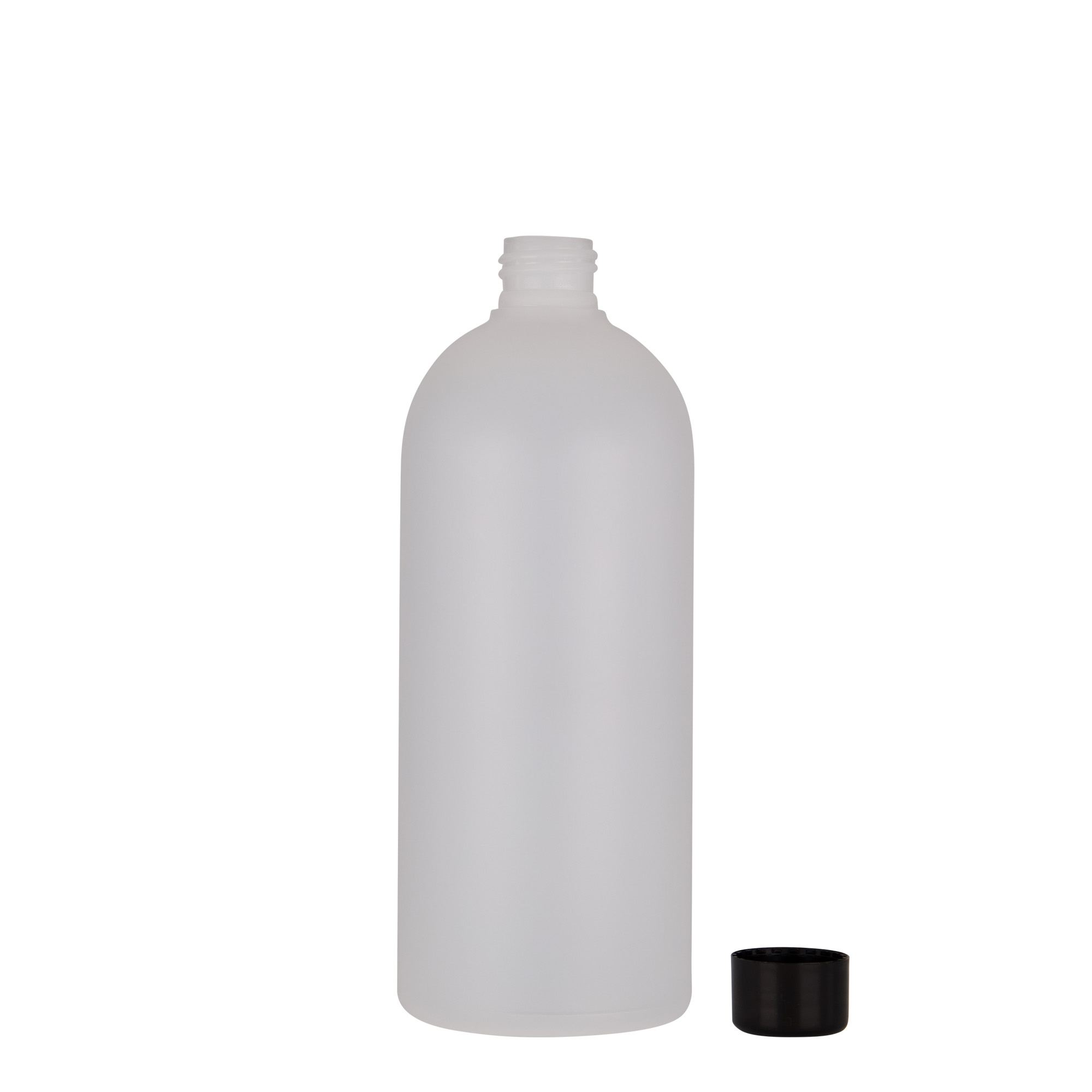 500 ml plastpudel 'Tuffy', HDPE, loomulik värv, sulgur: GPI 24/410
