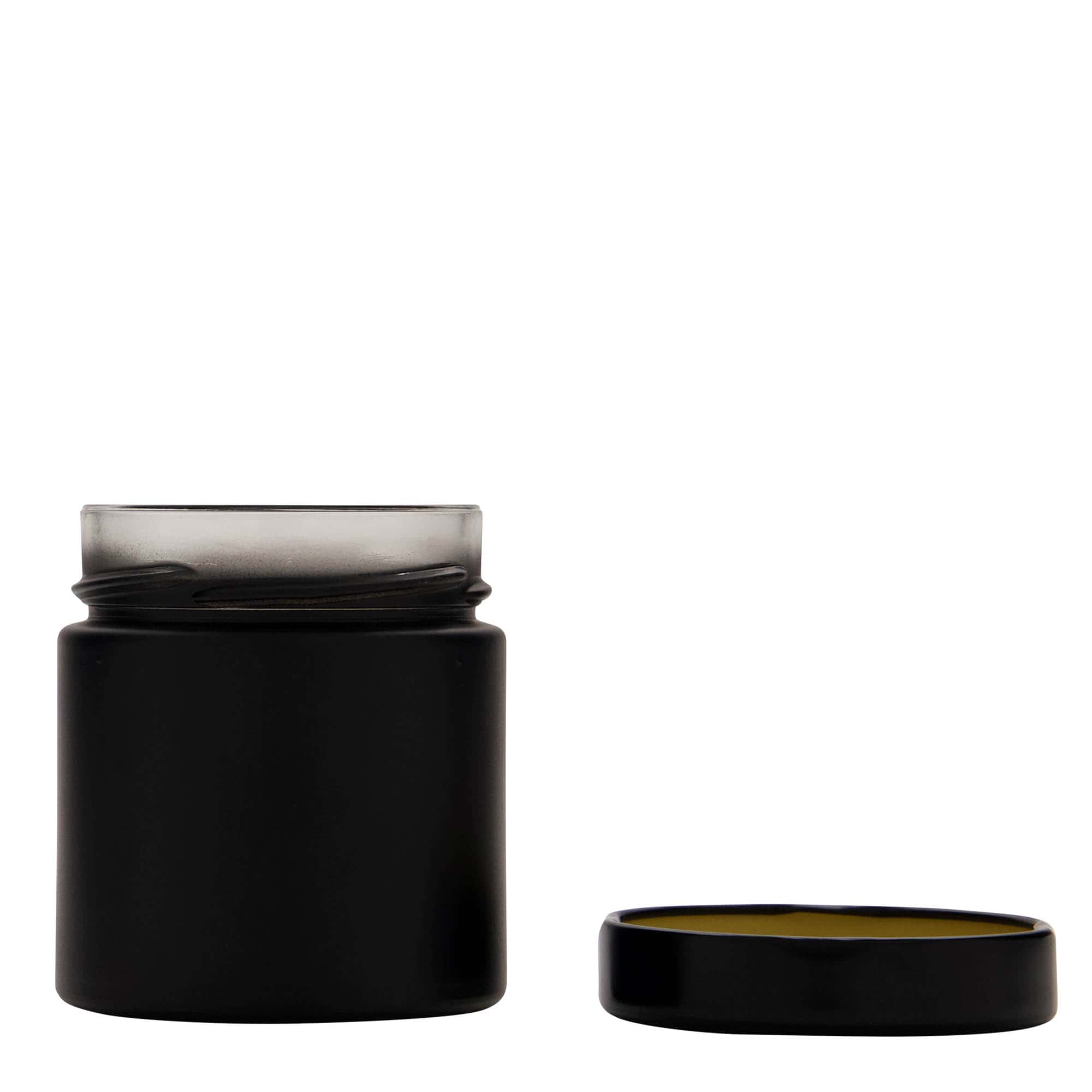 220 ml ümarklaas 'Aurora', must, avaus: Deep-Twist-Off (DTO 66)