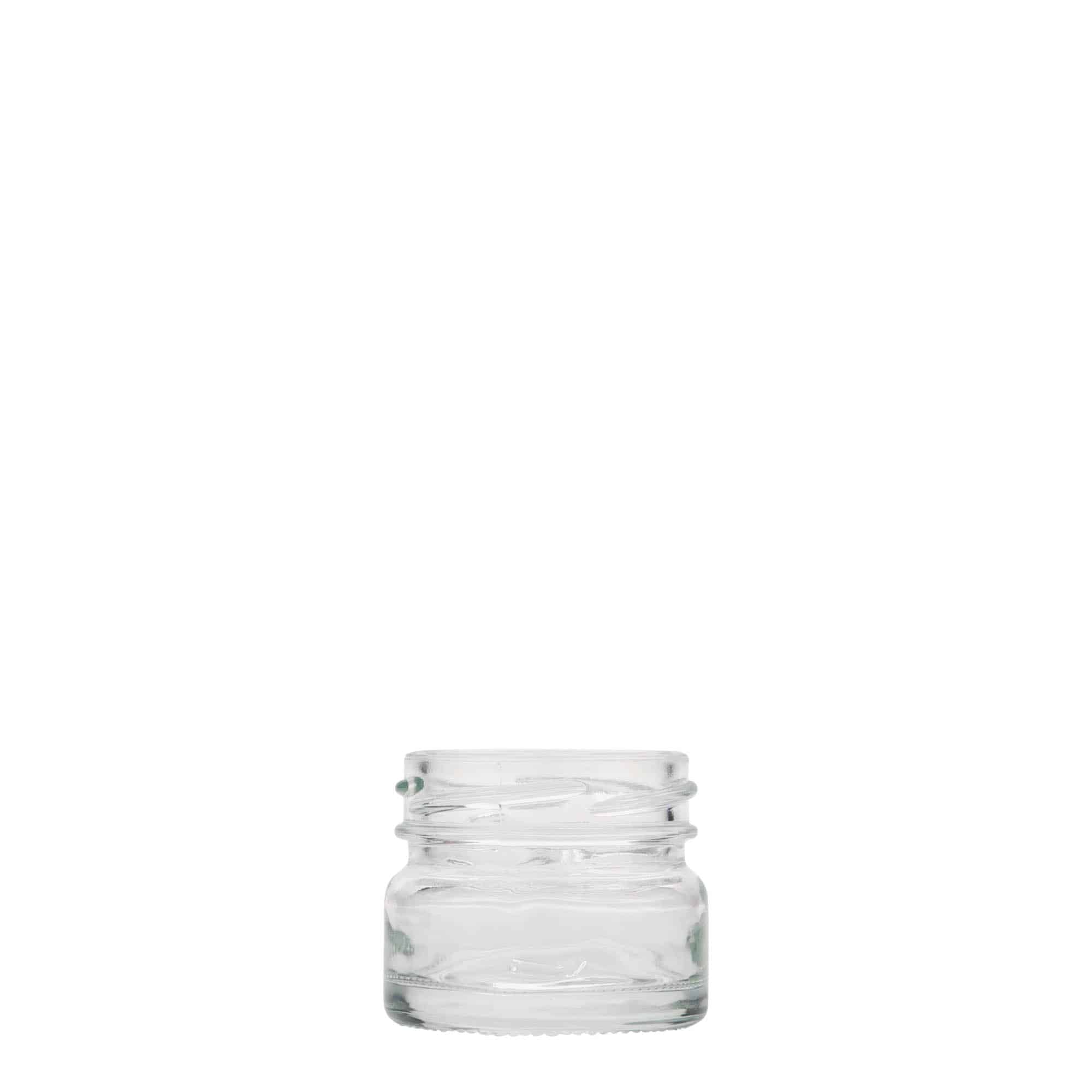 30 ml madal ümmargune purk, sulgur: twist-off (TO 43) 30 ml madal ümmargune purk, sulgur: twist-off (TO 43)
