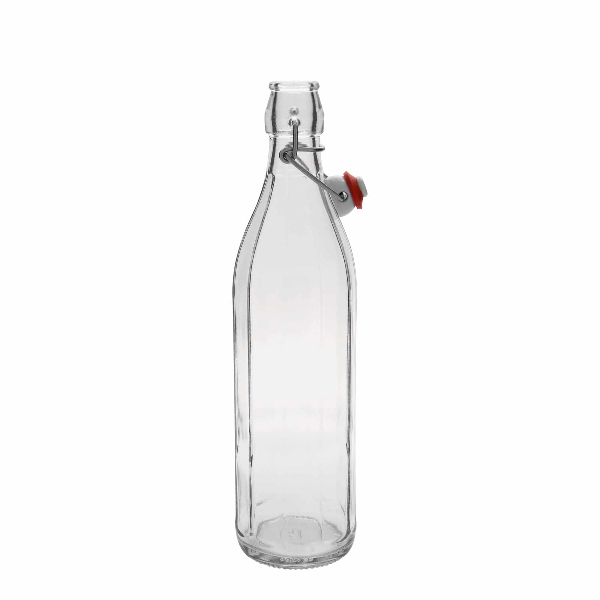 750 ml klaaspudel 'Bravo', kümnekandiline, sulgur: traatkork