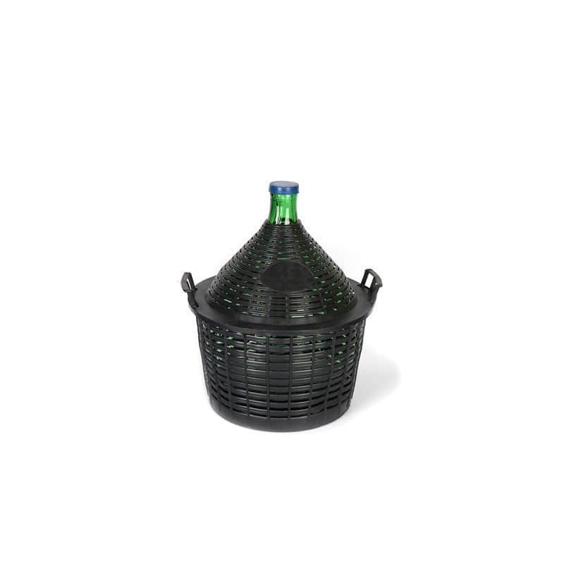 20 l käärituspudel kitsa kaelaga, klaas, roheline, sulgur: pealepandav kork 20 l käärituspudel kitsa kaelaga, klaas, roheline, sulgur: pealepandav kork