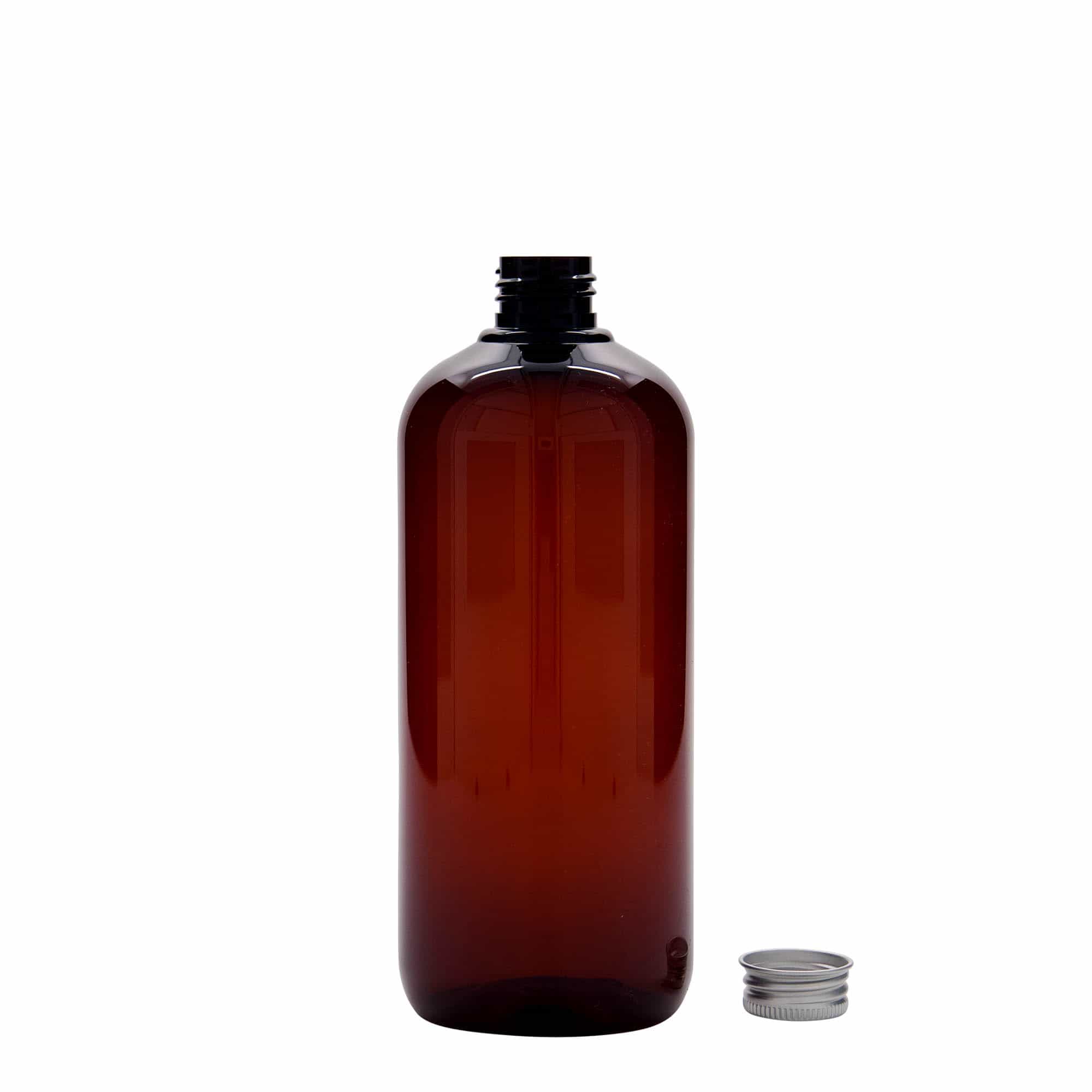 500 ml ringlussevõetud plastist pudel 'Victor's Best', PCR, pruun, sulgur:  24/410