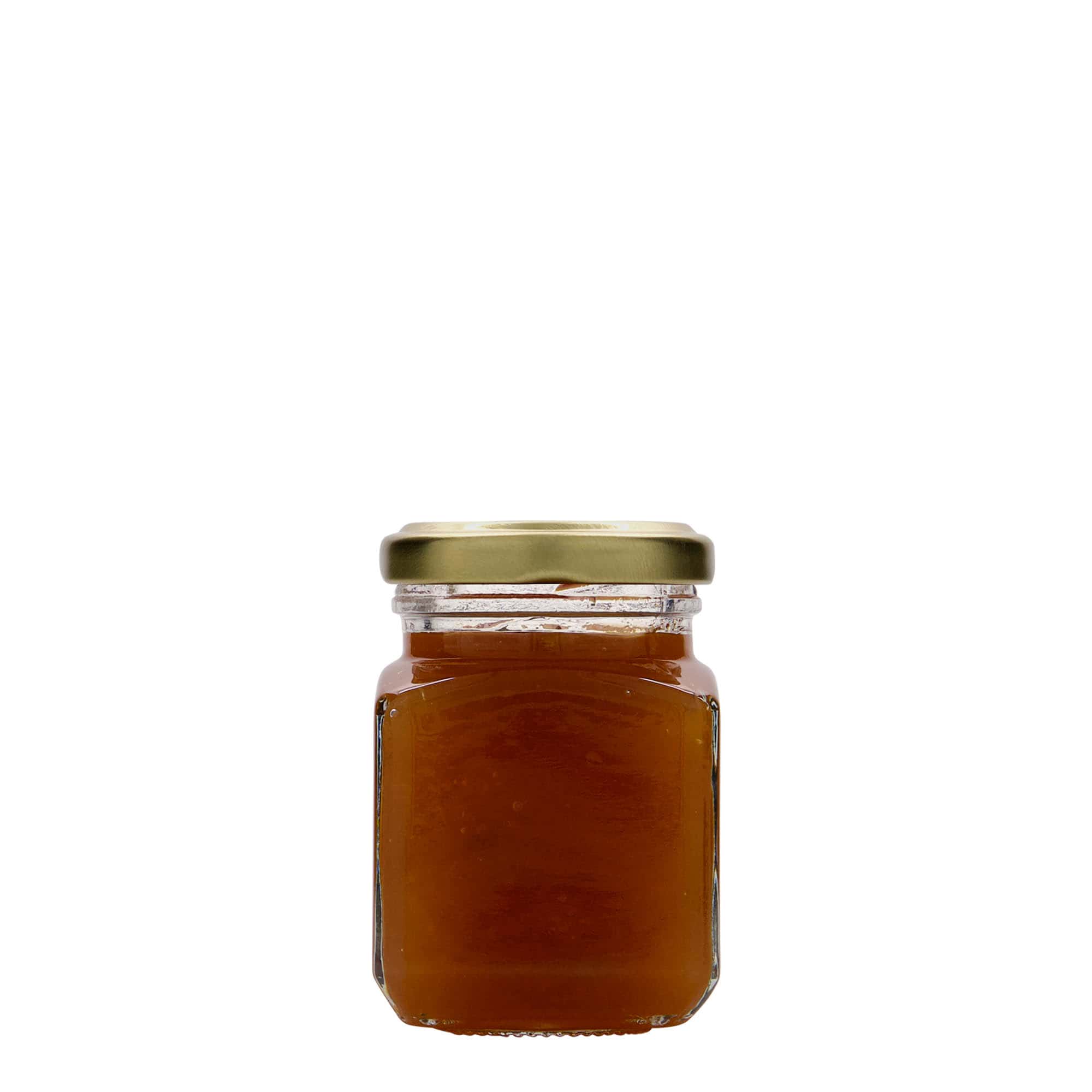 106 ml ruudukujuline klaas, avale: keeratava kaanega (TO 48)