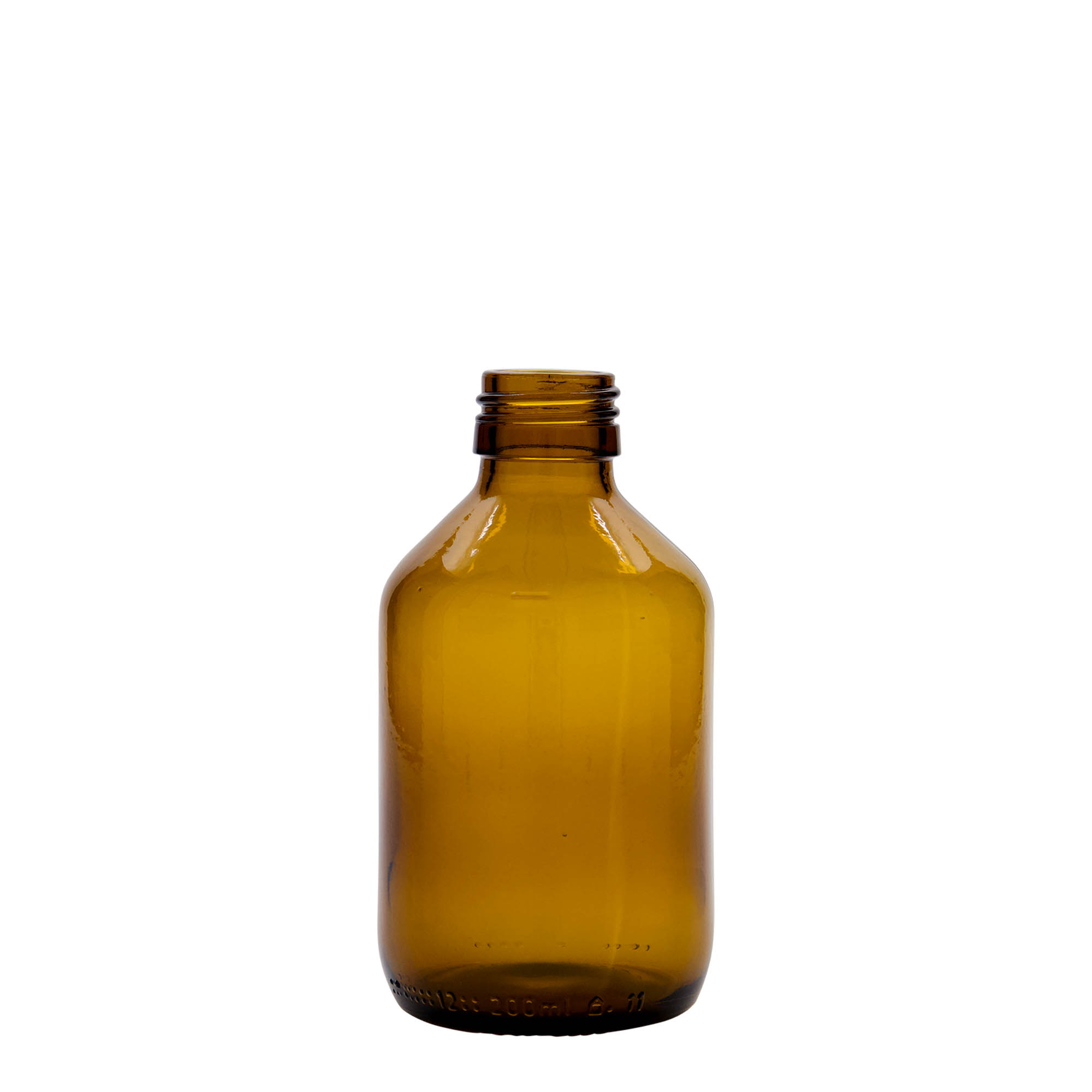 200 ml meditsiinipudel, pruun, klaas, suuava: PP 28 200 ml meditsiinipudel, pruun, klaas, suuava: PP 28