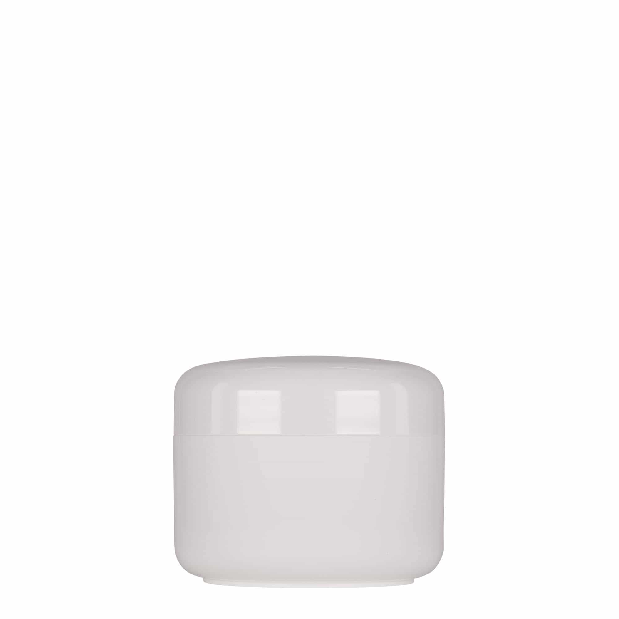 200 ml plasttoos 'Bianca', PP, valge, sulgur: keeratav kaas