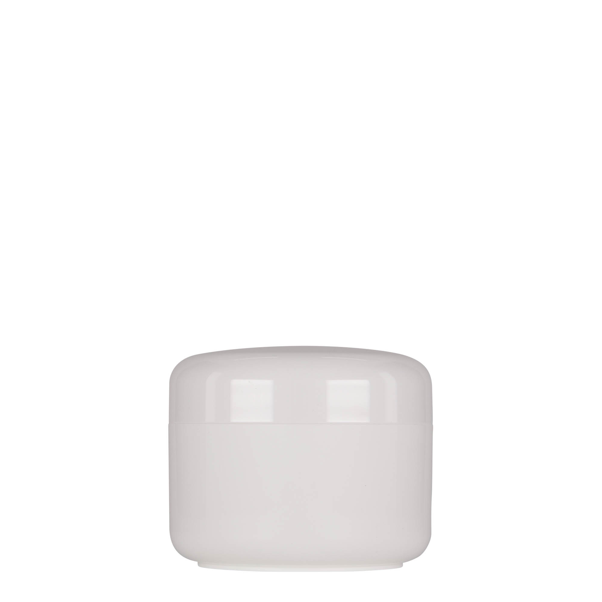 200 ml plastikkarp 'Bianca', PP, valge, avaus: kruvikork