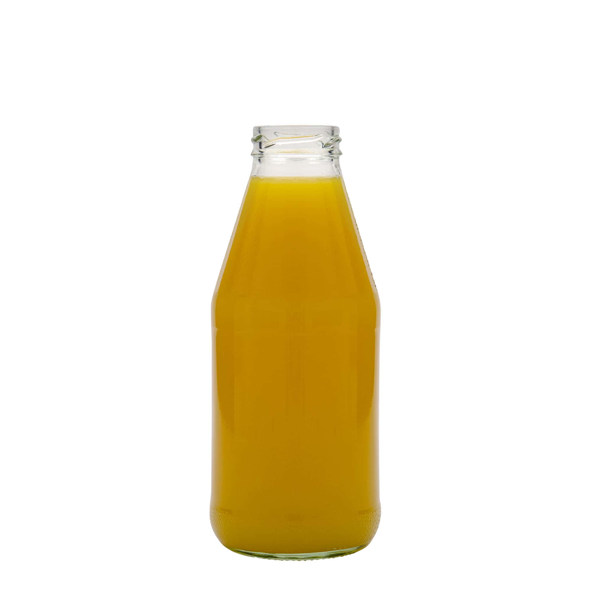 500 ml laiakaelne universaalklaaspudel, suu: keeratava kaanega (TO 43)