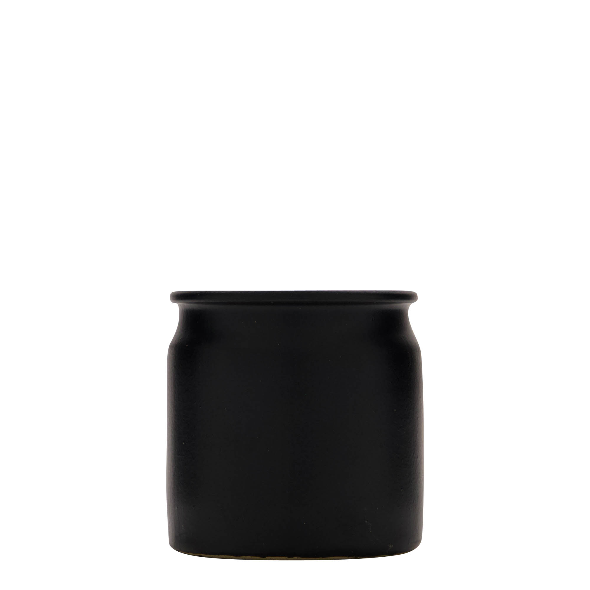 160 ml keraamiline savinõu, must, suuava: kork