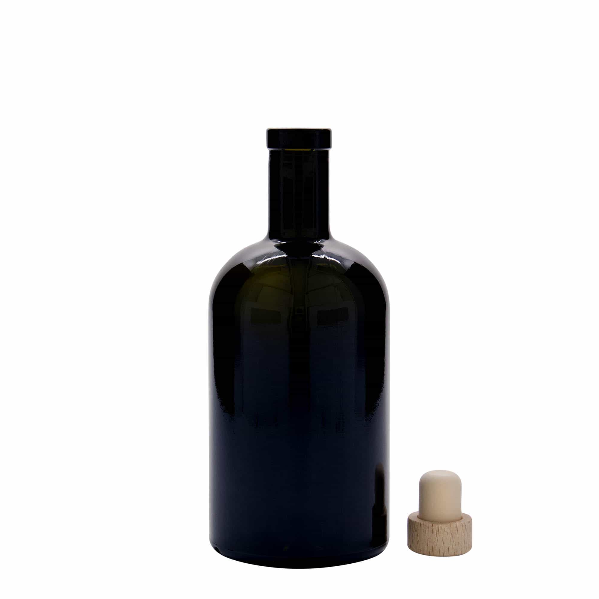 500 ml klaaspudel 'Farmacia', antiikroheline, sulgur: kork