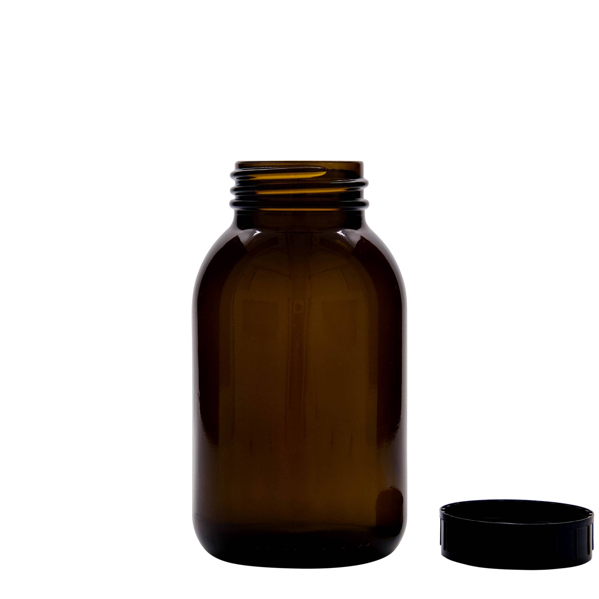 500 ml laiakaelne klaas, pruun, suuava: DIN 55