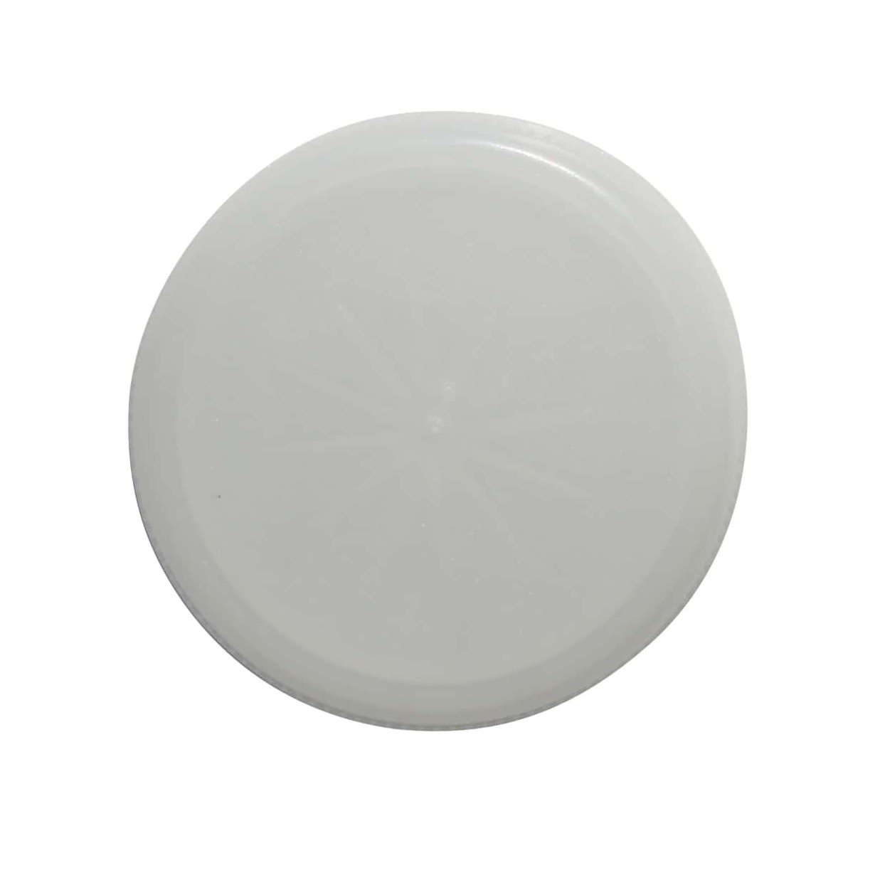 Keeratav kork kahe algusega keermega, PE-plast, valge, sulguri tüüp: PET 38 mm