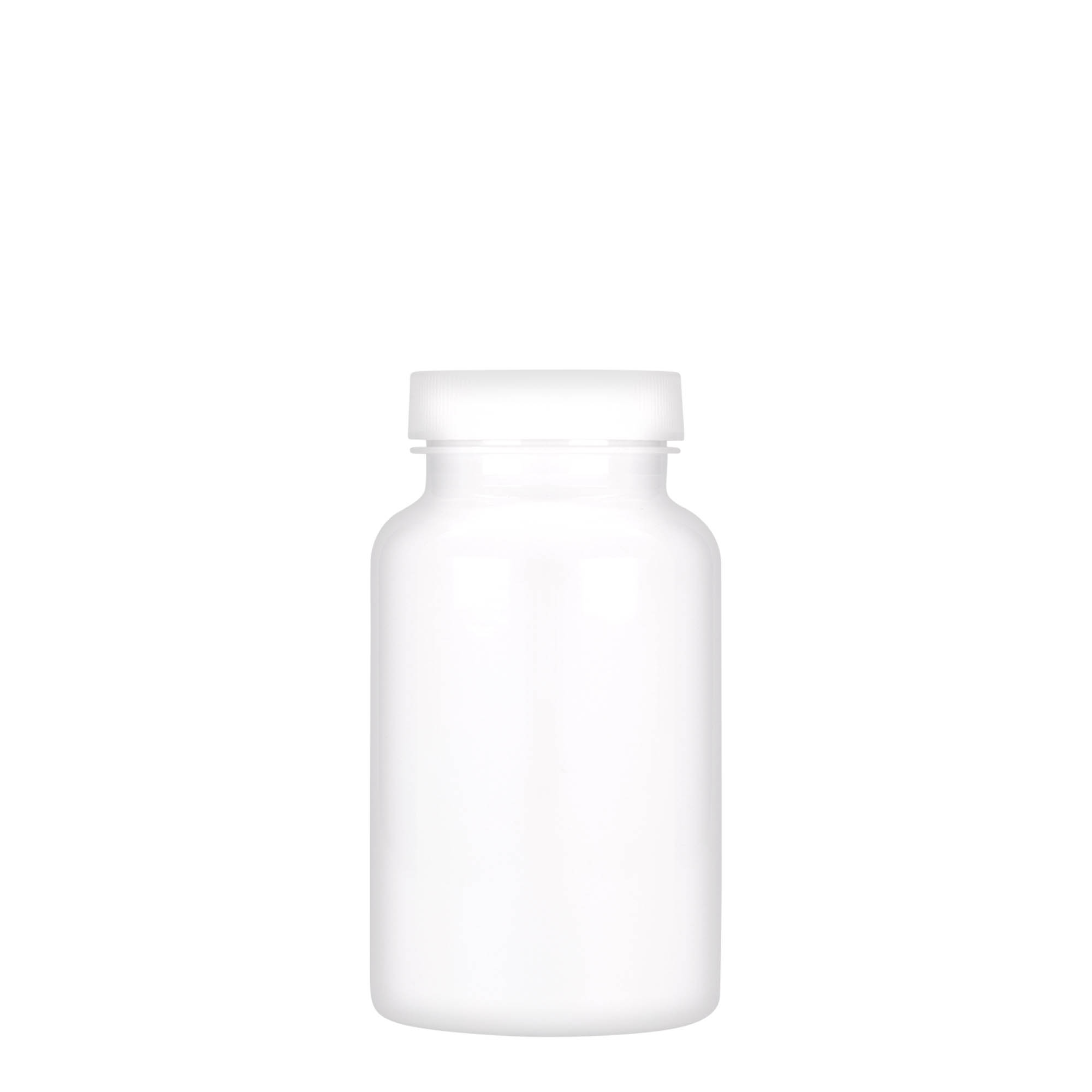 200 ml PET-purk, plastik, valge, avaus: 45/400