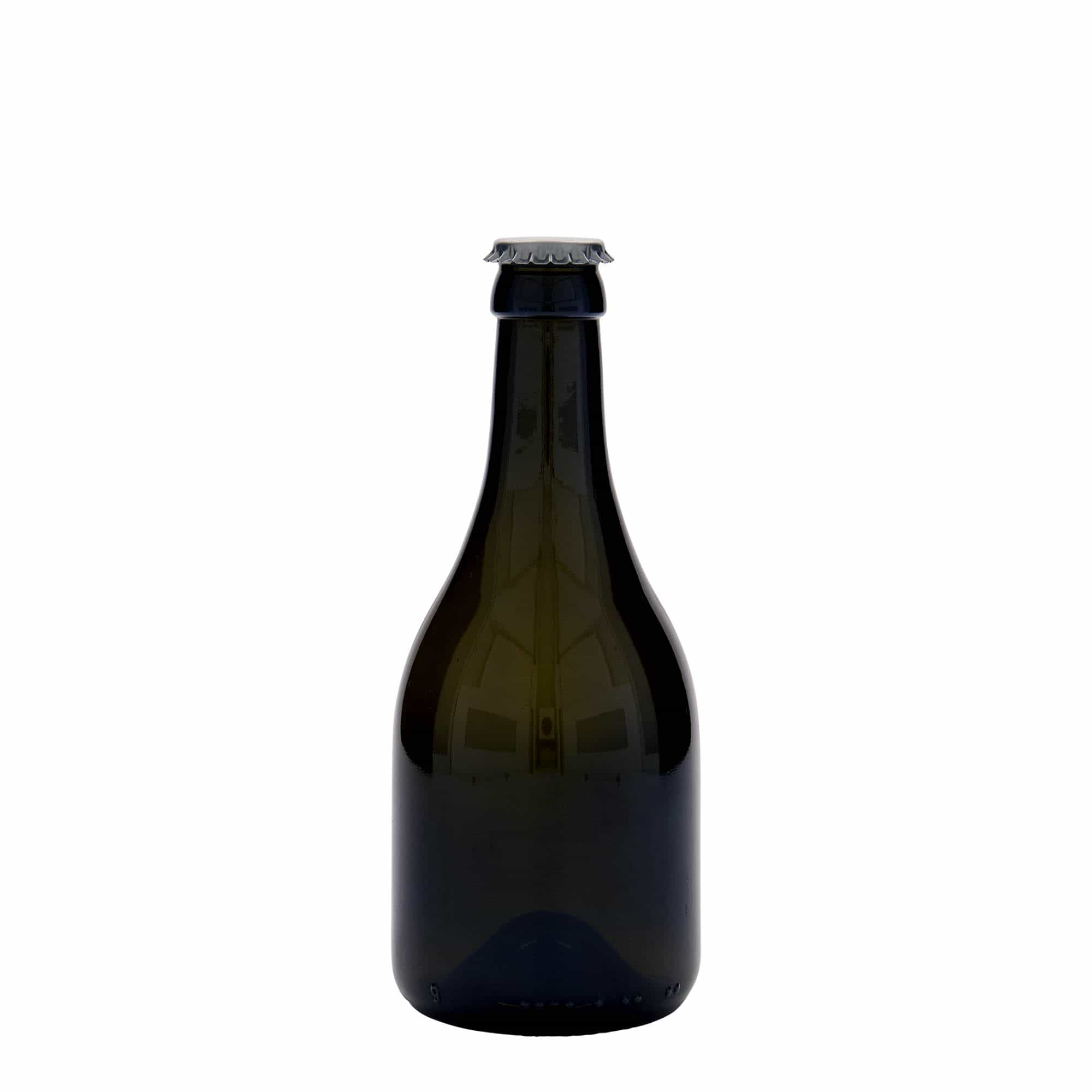 330 ml õllepudel „Horta“, klaas, antiikroheline, avale: kroonkaan