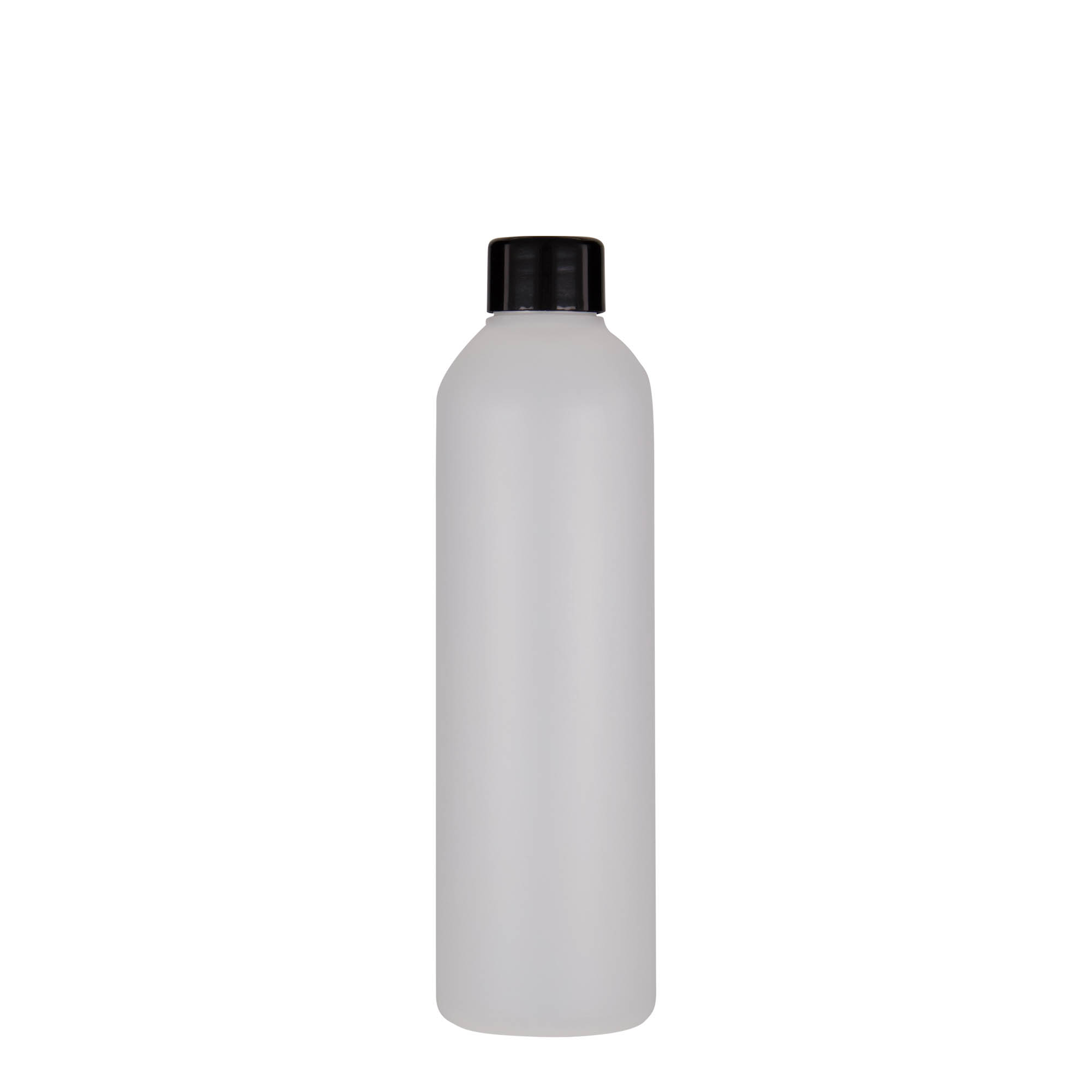 250 ml plastpudel 'Tuffy', HDPE, naturaalne, suuava: 24/410