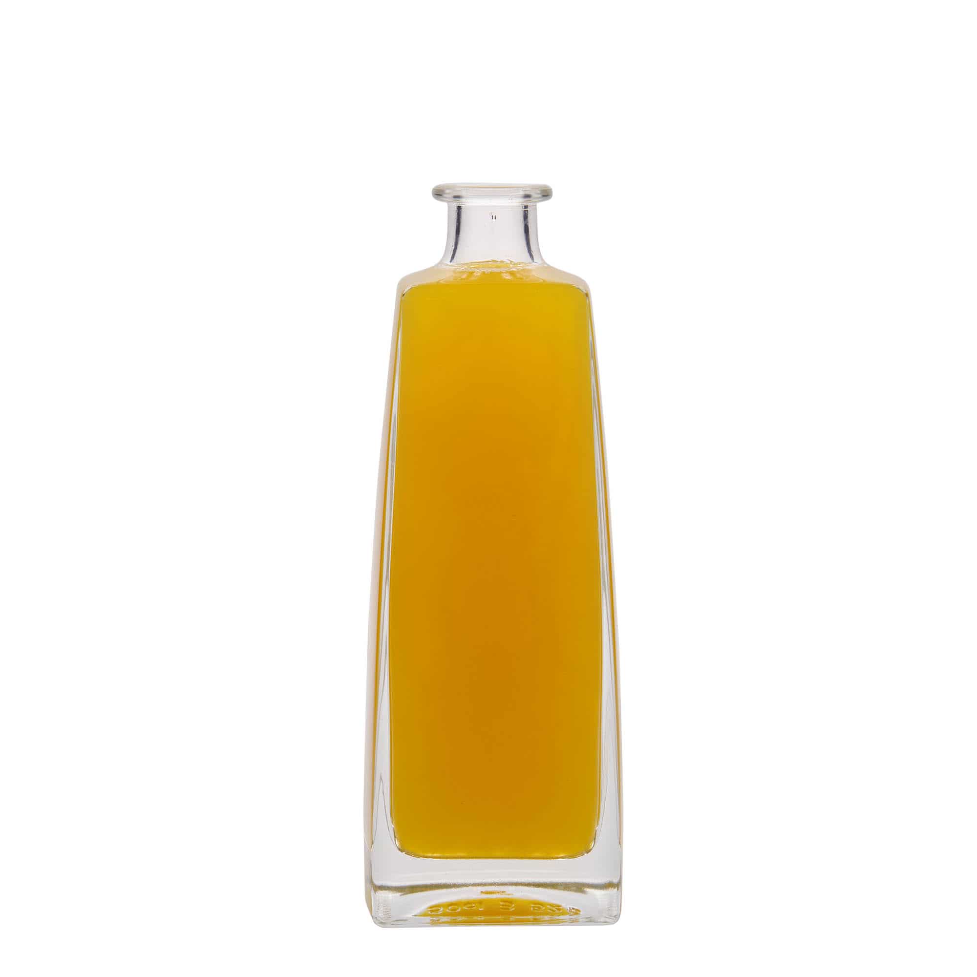 500 ml klaaspudel 'Timmy', ristkülikukujuline, sulgur: kork