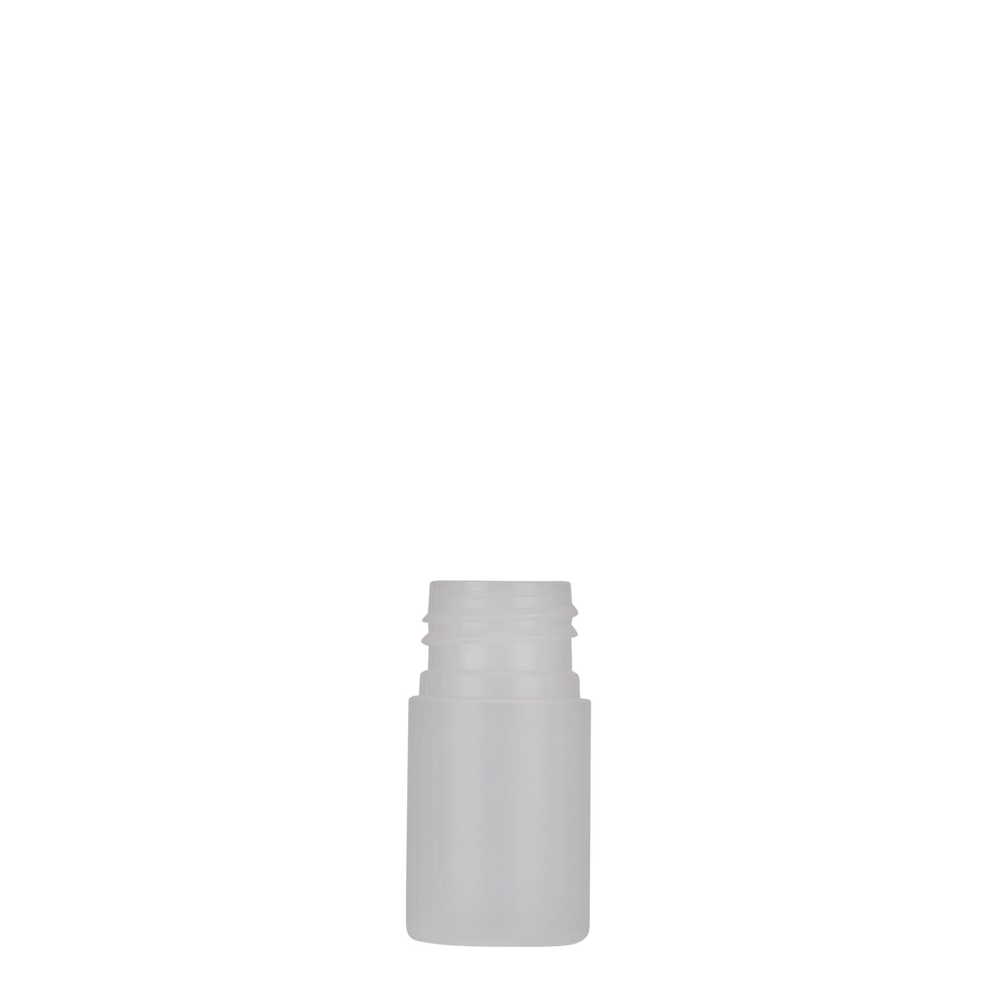 15 ml plastpudel „Tuffy“, HDPE, naturaalne, avale: 24/410