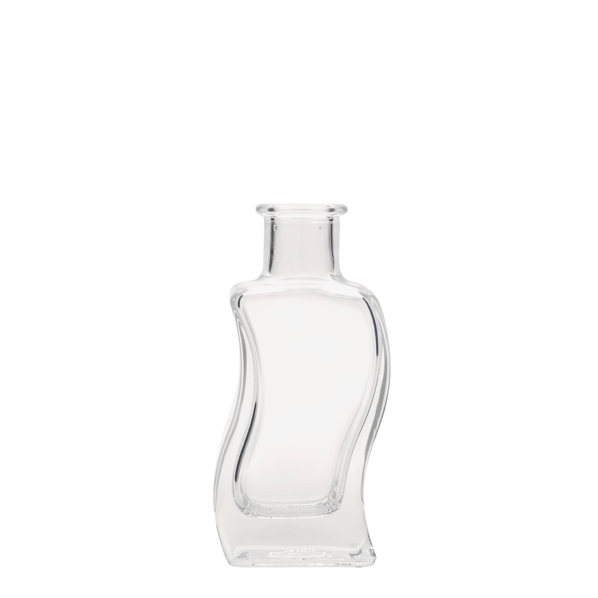100 ml klaaspudel 'Welle', ruudukujuline, suuava: kork 100 ml klaaspudel 'Welle', ruudukujuline, suuava: kork