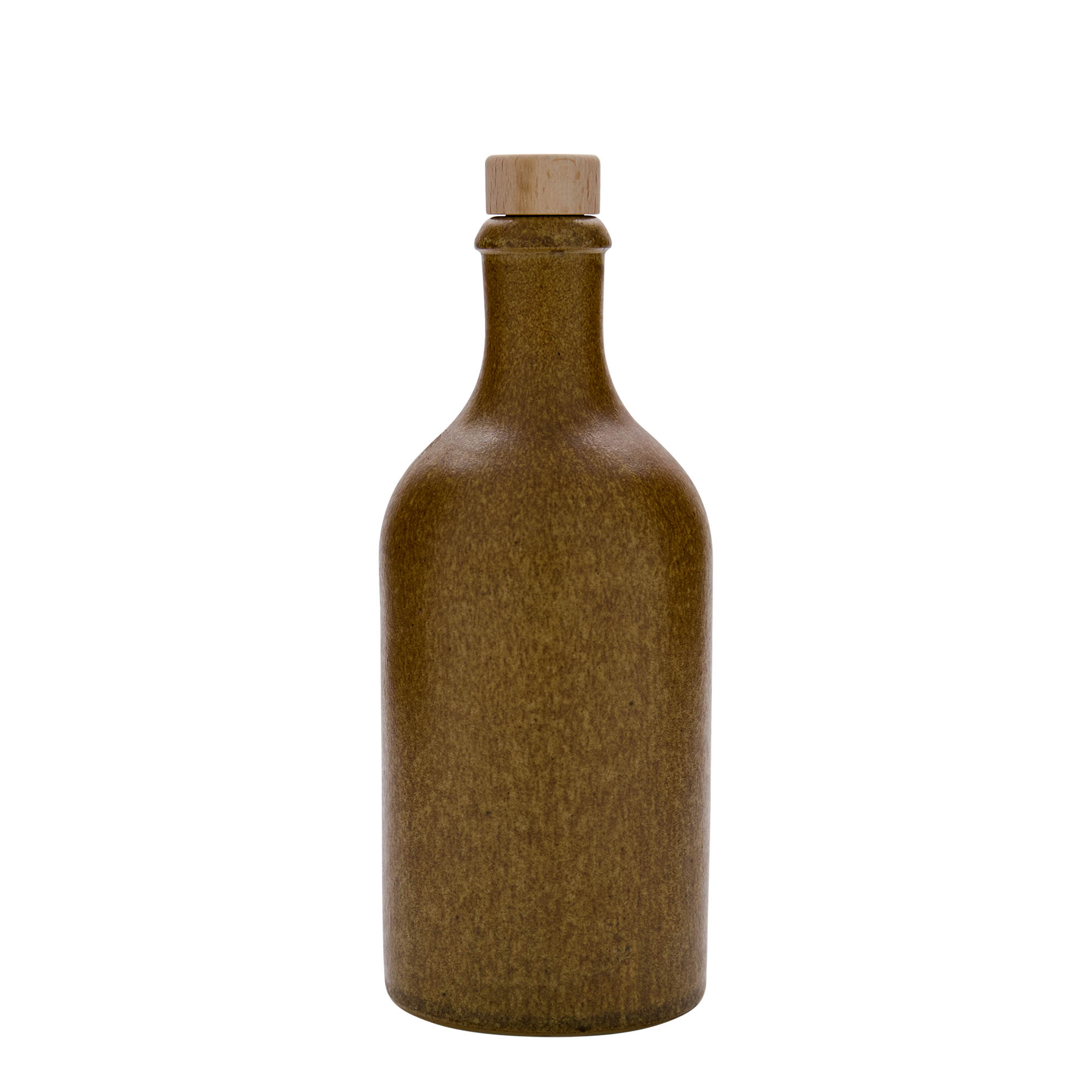 500 ml savikann, keraamiline, pruun-kristall, suu: kork
