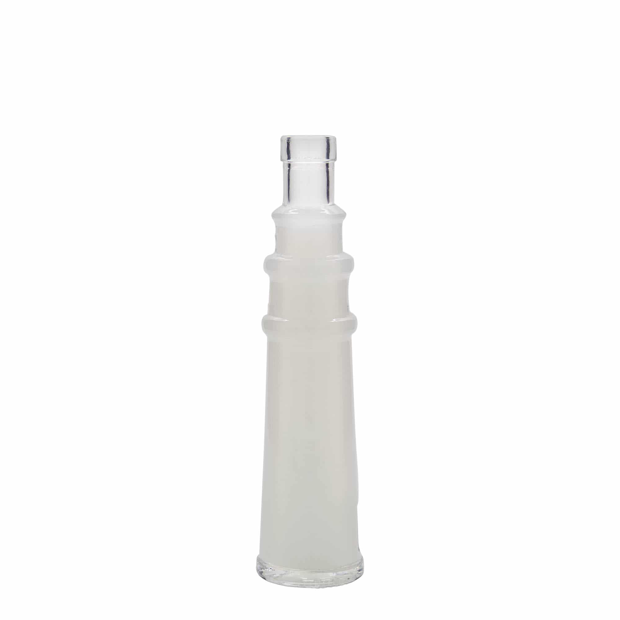 100 ml klaaspudel 'Leuchtturm', suuava: kork